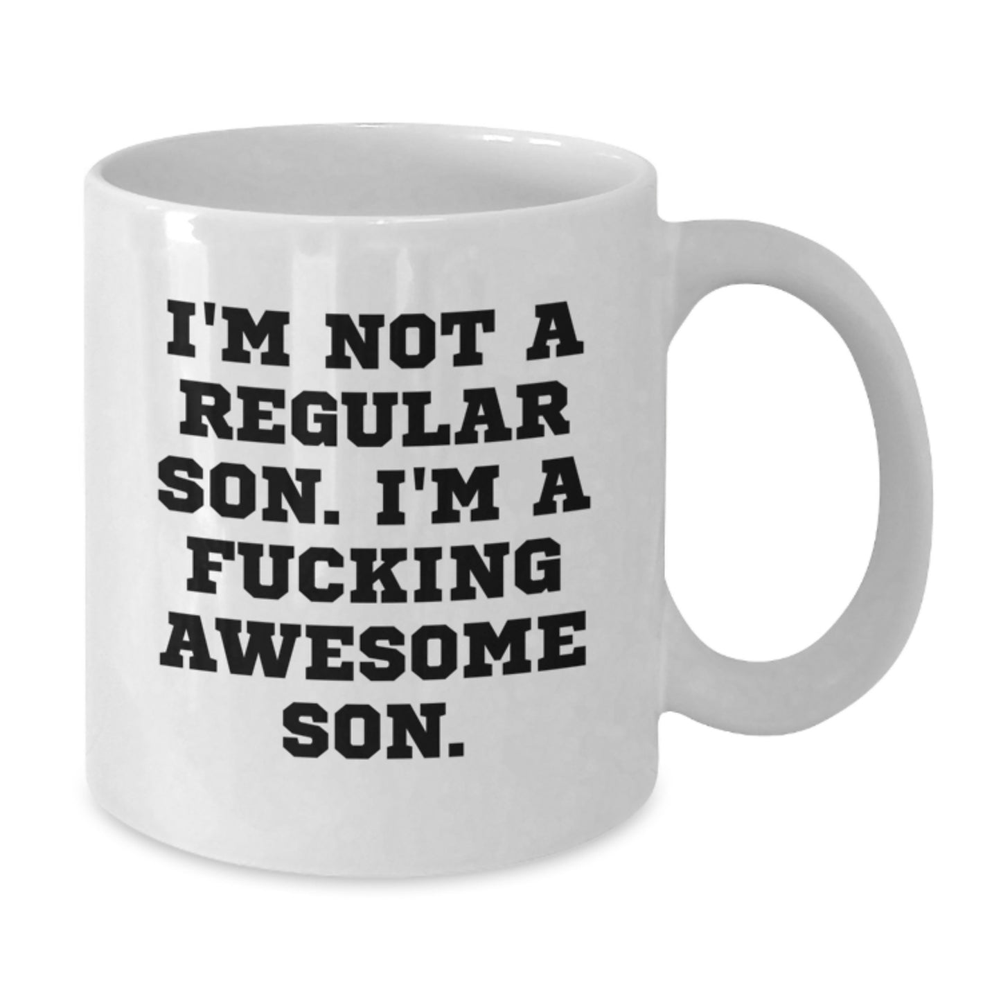 Funny Son Gifts from Dad, White Coffee Mug for Awesome Sons, Unique Christmas Unique Gifts - Additional