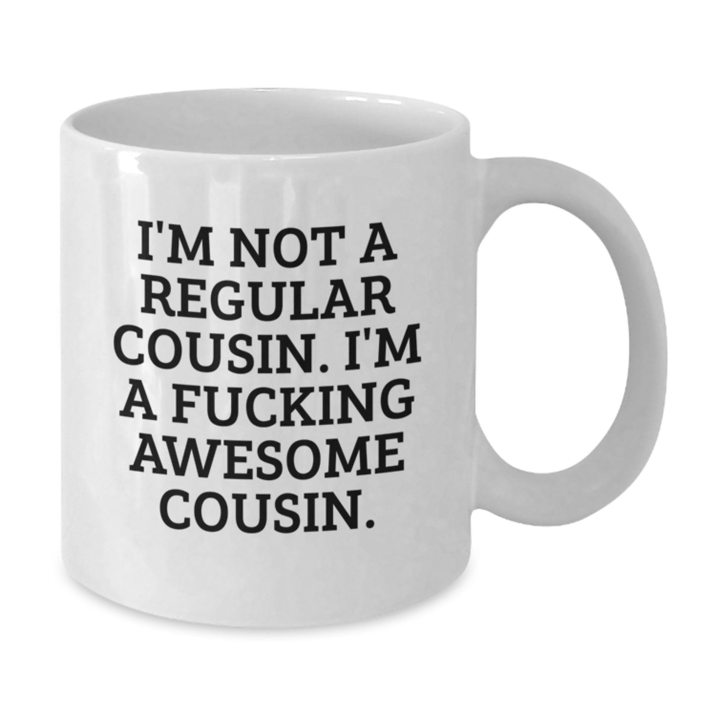 Funny Cousin Gifts from Men to Men, Unique White Coffee Mug, Christmas Unique Gifts for Awesome Cousin - Additional
