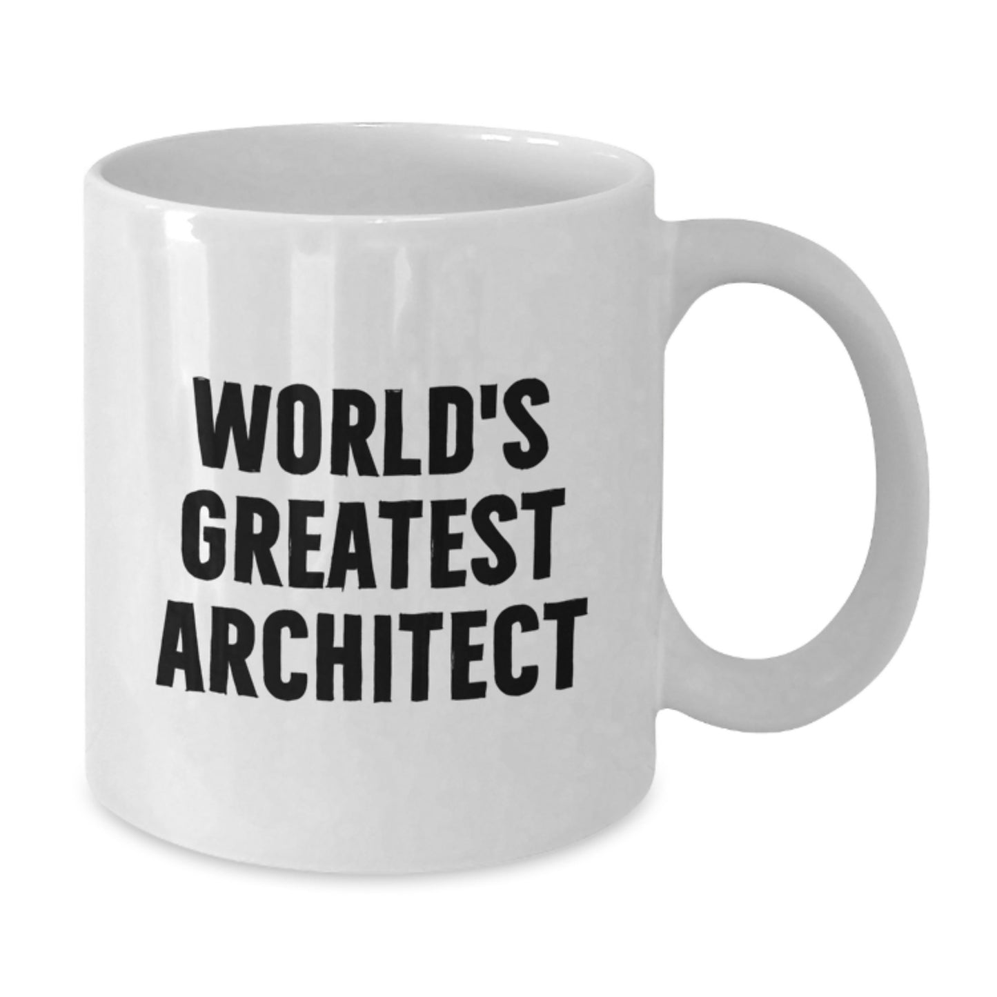 Funny Architect Gifts for Mom, World's Greatest Architect Quote White Coffee Mug, Unique Mother's Day Unique Gifts from Family - Additional
