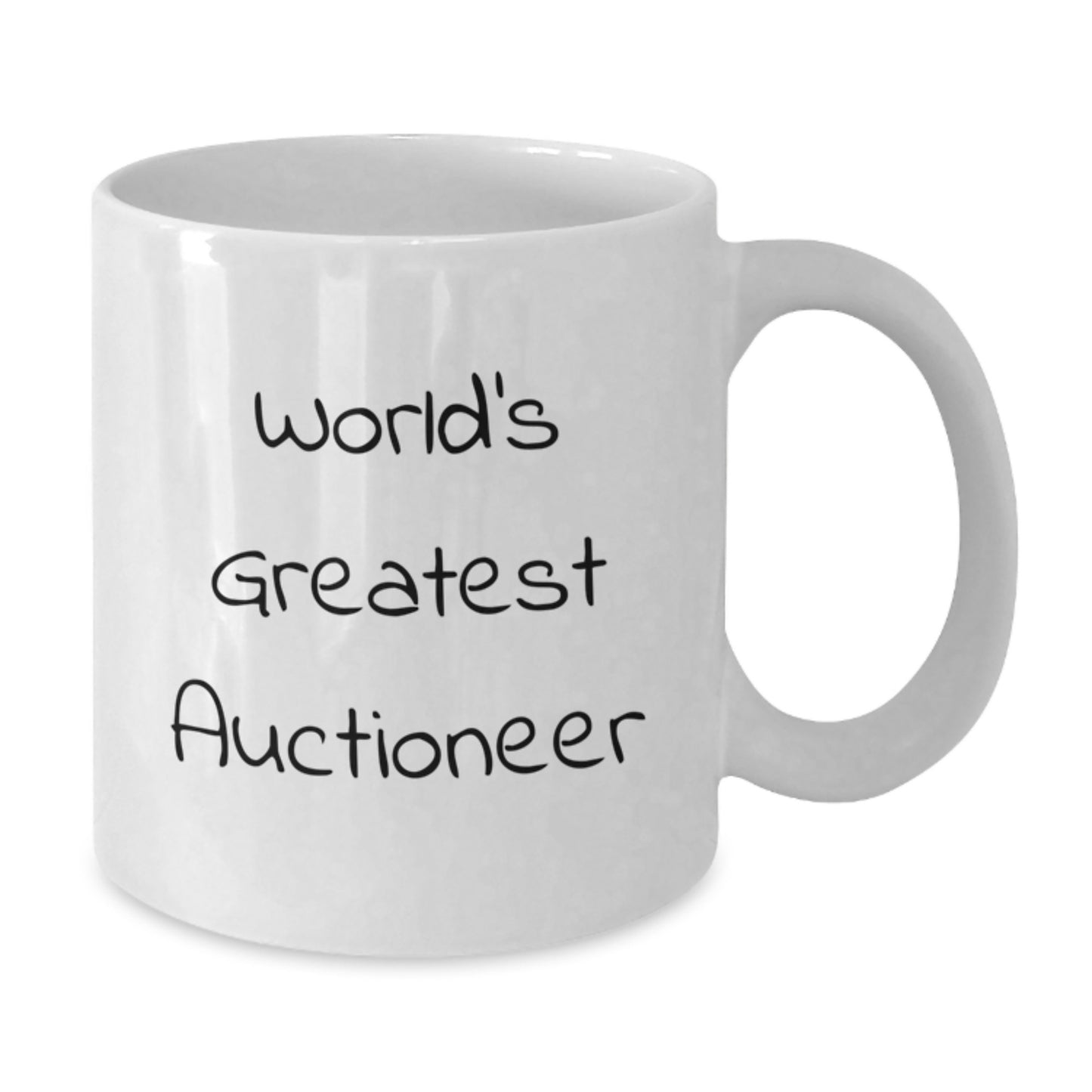 Funny World's Greatest Auctioneer Gifts from Men to Men Valentine's Unique Mug - Additional