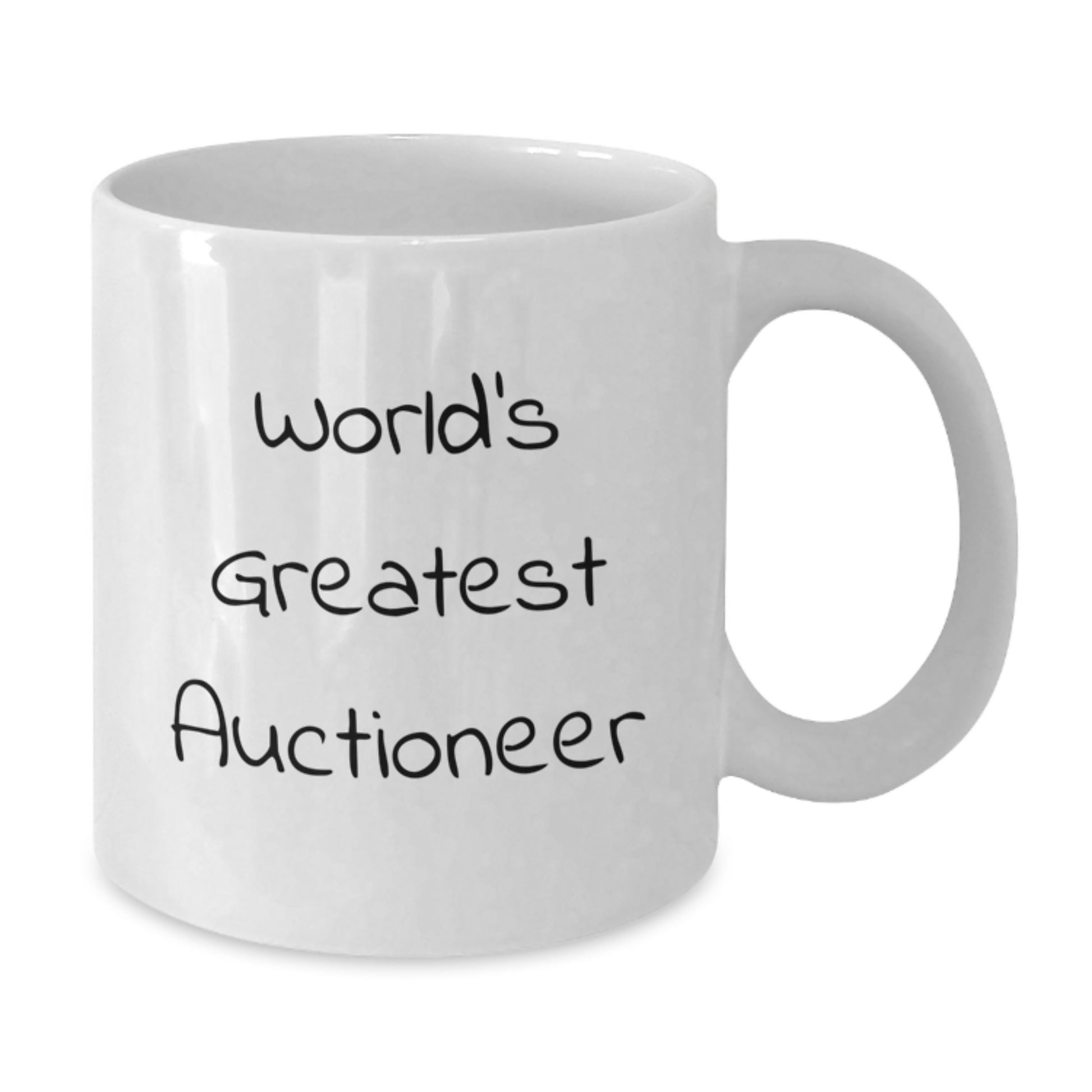 Funny World's Greatest Auctioneer Gifts from Men to Men Valentine's Unique Mug - Additional