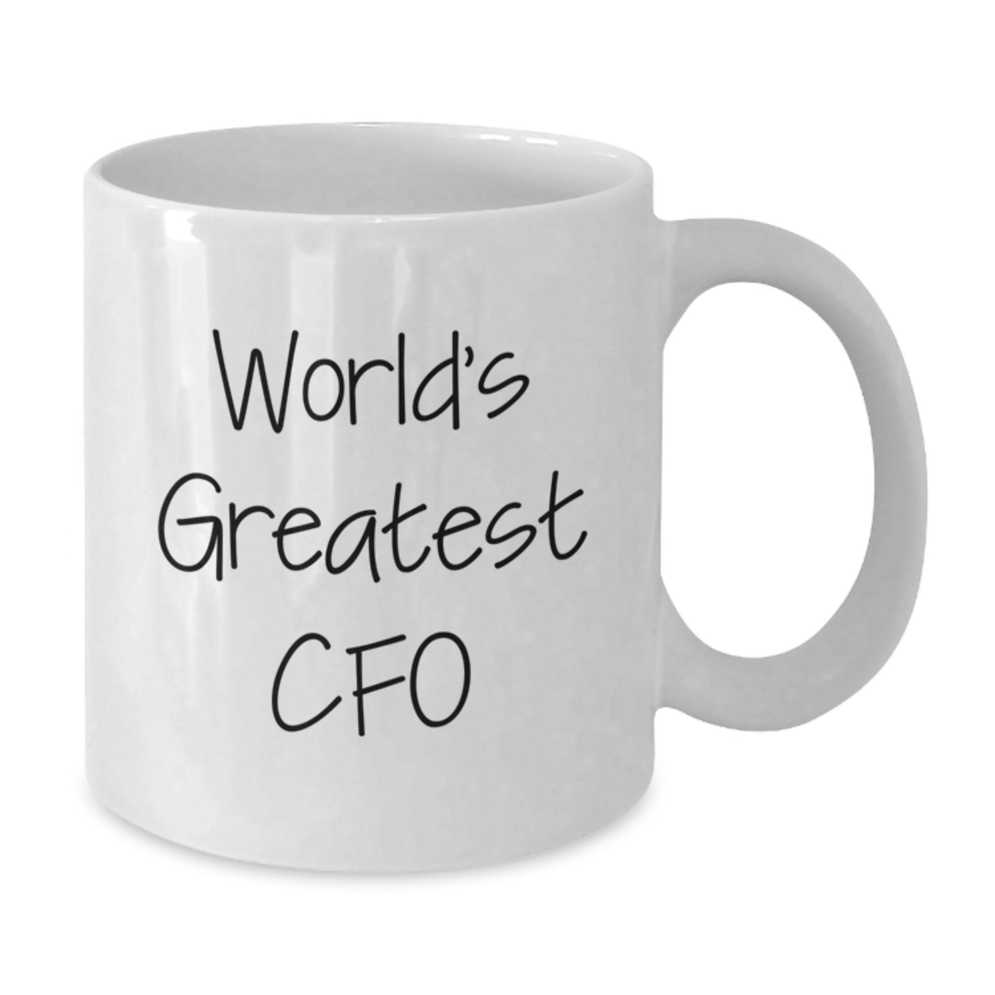 Funny World's Greatest CFO White Coffee Mug Gifts for Him from Friends and Family, White 11oz/15oz Ceramic Mug - Additional