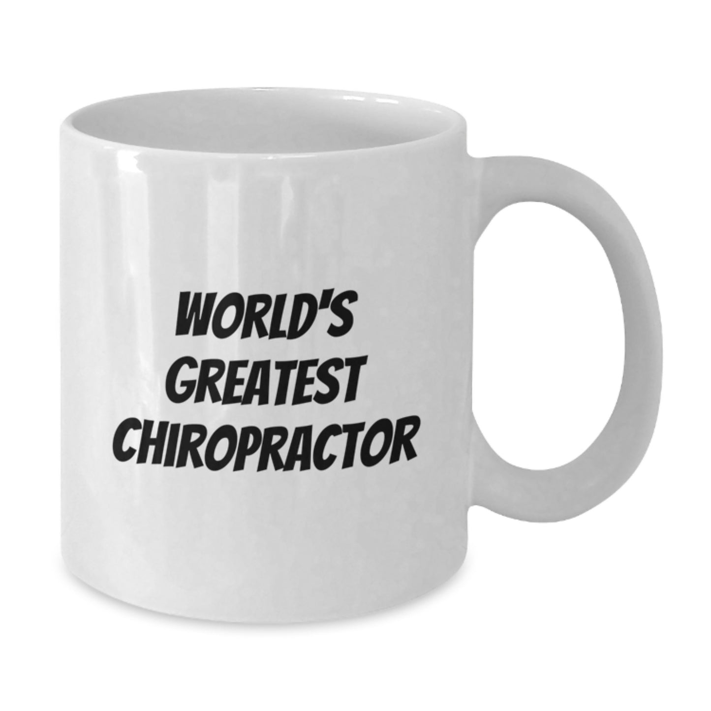 Funny Chiropractor Gifts for Men from Friends on Father's Day - World's Greatest Chiropractor White Coffee Mug - Additional