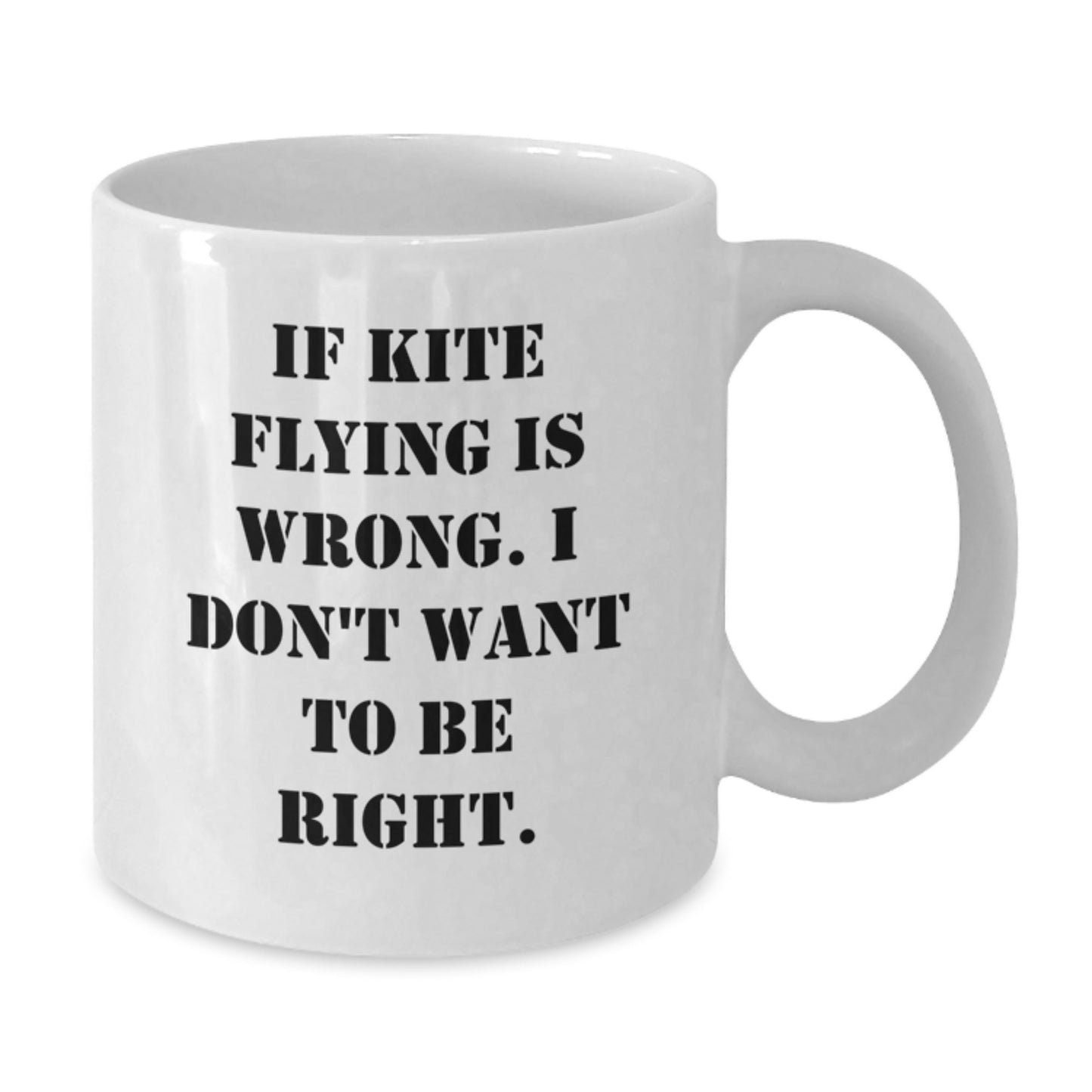 Funny Kite Flying Christmas Unique Gifts from Friends - White Coffee Mug for Kite Enthusiasts - Additional