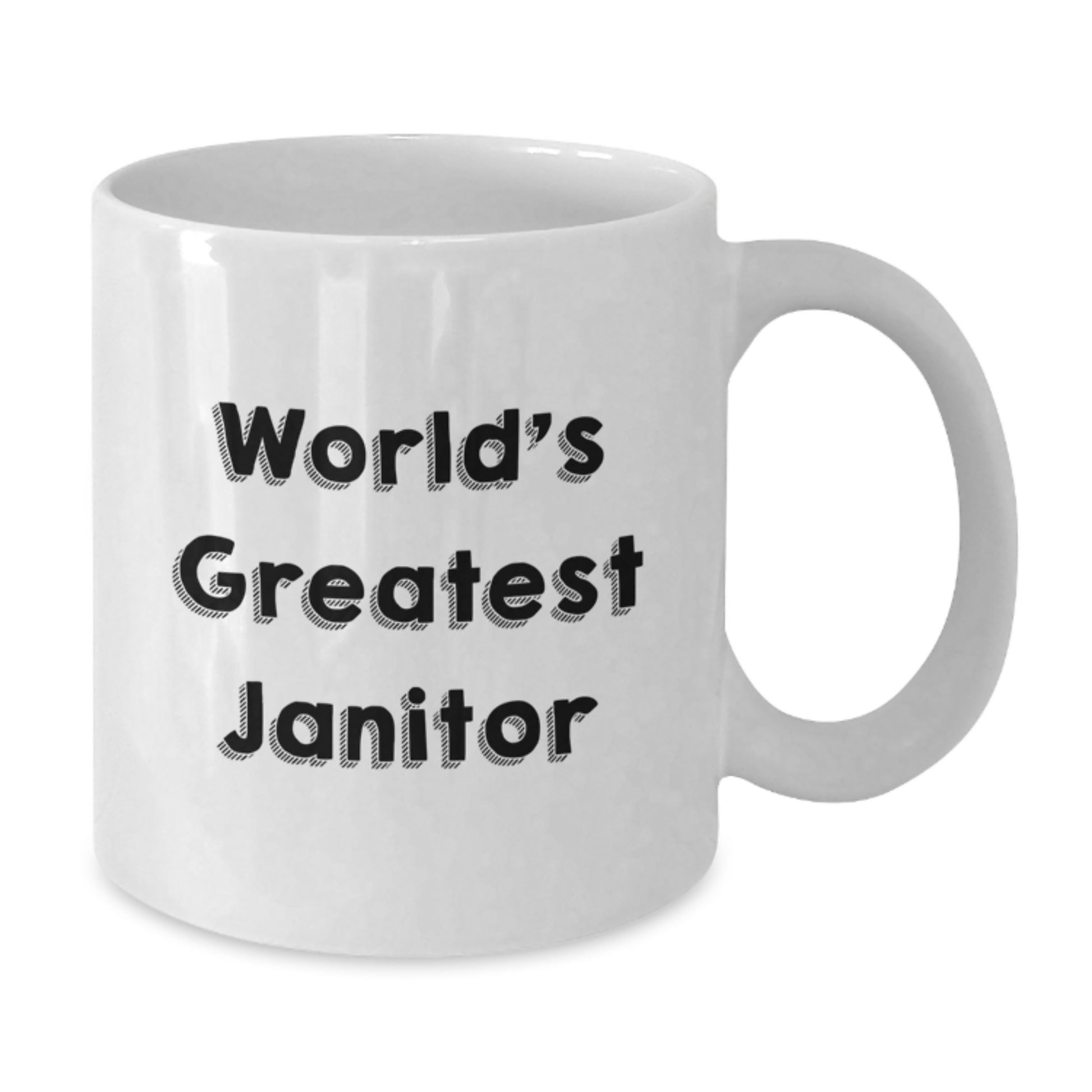 Funny Janitor White Coffee Mug Gifts from Men to Janitor Friend - Additional