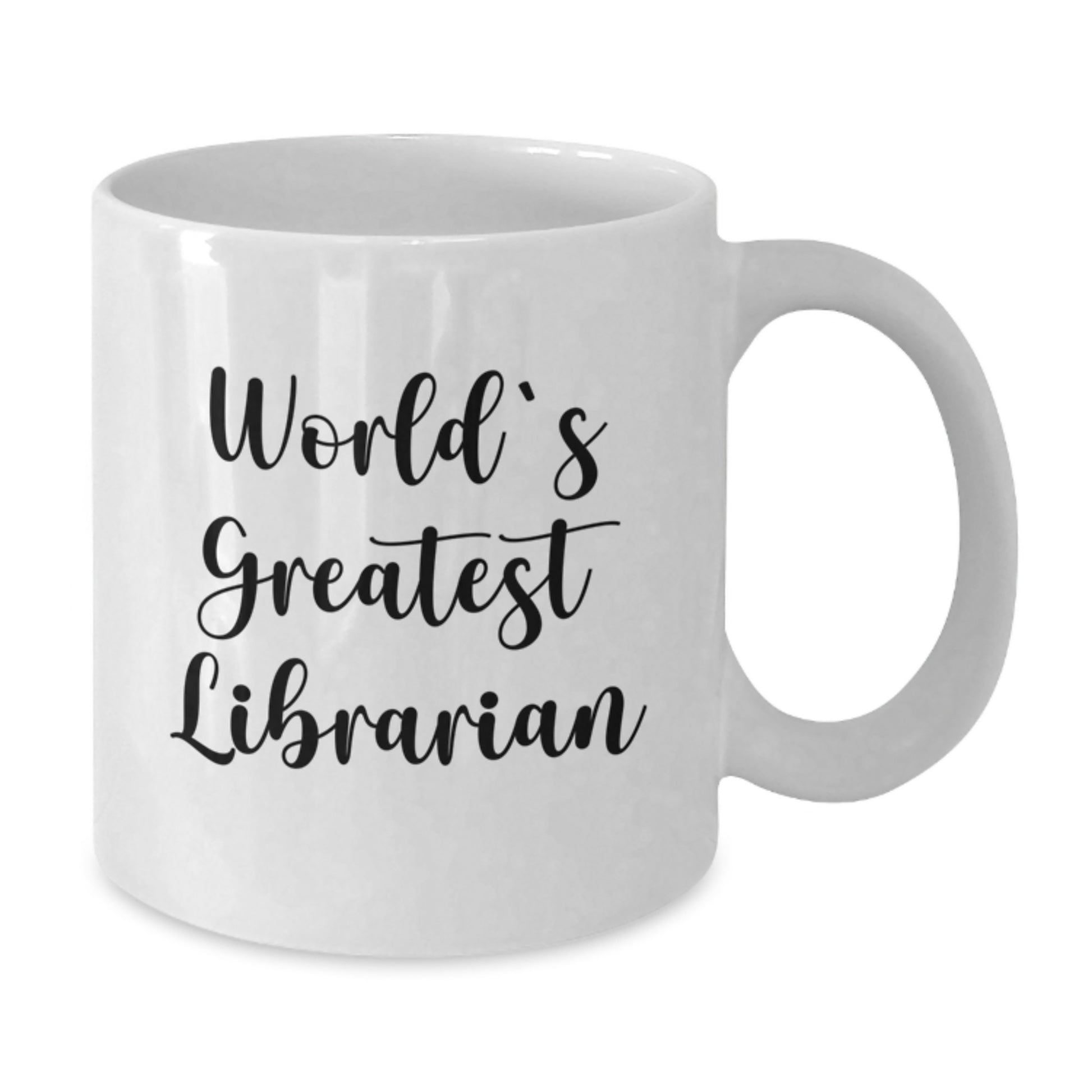 World's Greatest Librarian Funny Quote White Coffee Mug Gifts for Librarians from Friends on Valentine's - Additional