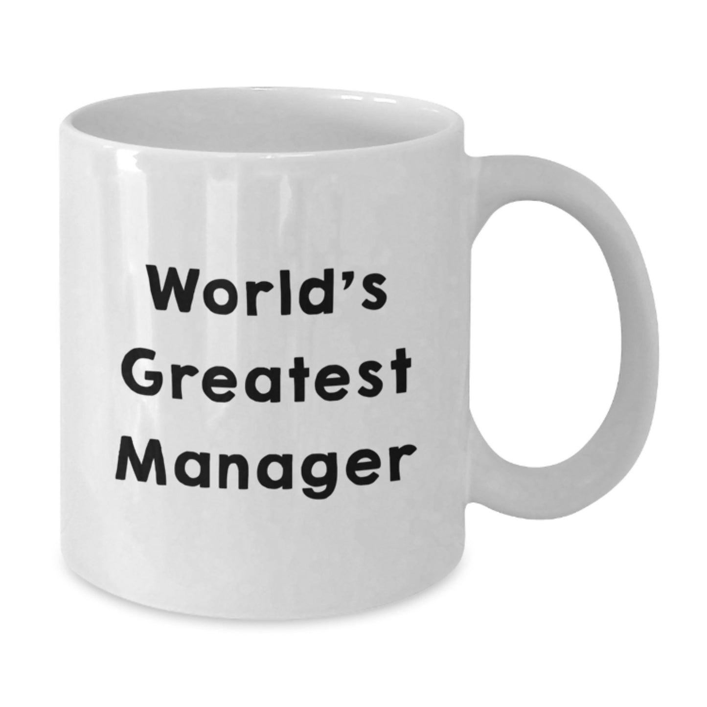 Funny 'World's Greatest Manager' White Coffee Mugs Gifts from Family to Dad Manager on Father's Day Unique Unique - Additional
