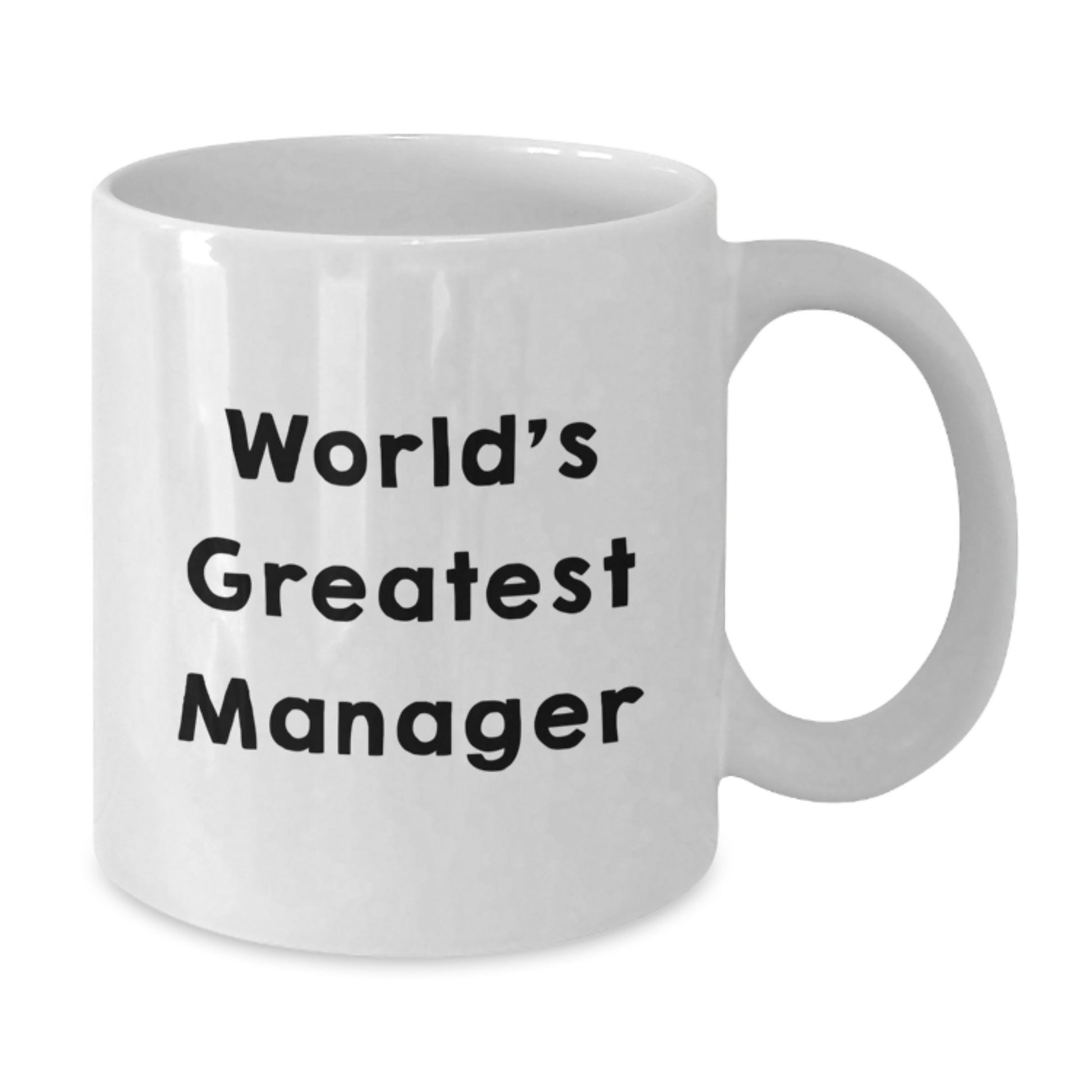 Funny 'World's Greatest Manager' White Coffee Mugs Gifts from Family to Dad Manager on Father's Day Unique Unique - Additional