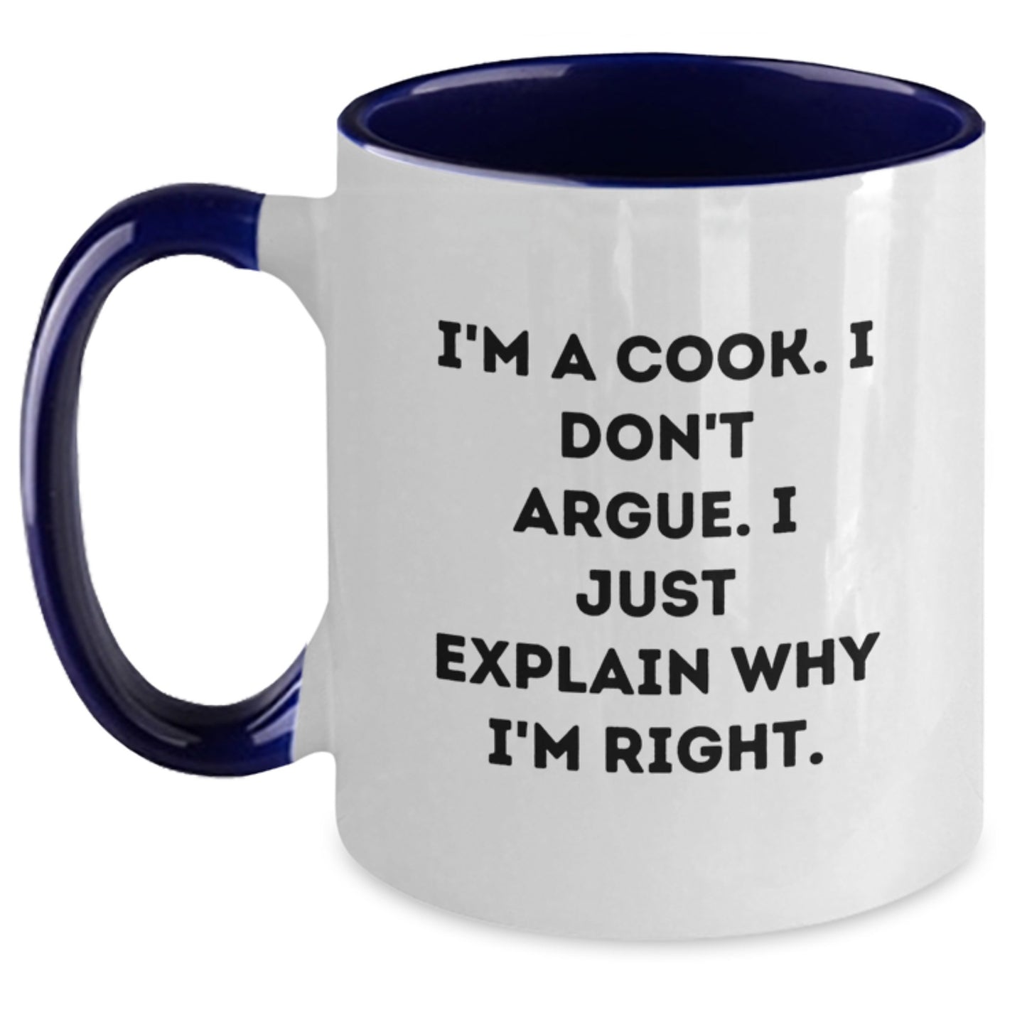 Funny Cook Gifts from Men to Women Friends Family - I'm A Cook Two Tone Coffee Mug Christmas Unique Presents - Main
