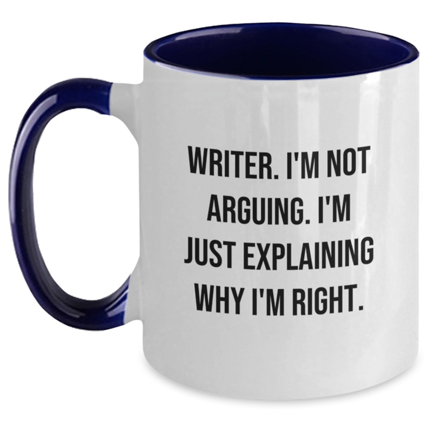 Funny Writer Gifts for Graduation Unique Two Tone Coffee Mug - Gifts from Friends to Writer, Writer Coffee Lover Mug - Main