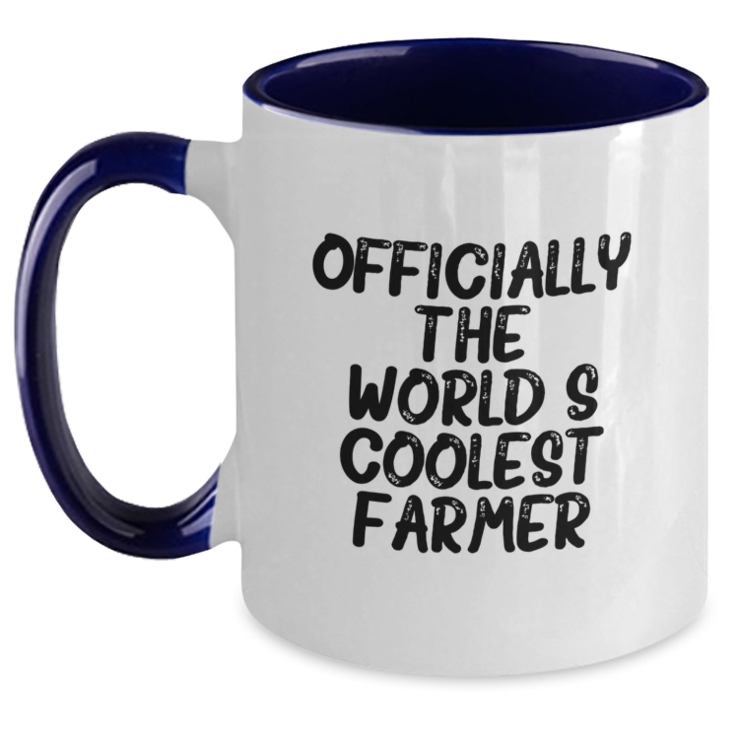 Officially Farmer Keepsake Two Tone Coffee Mug for Him Birthday Gift - Main