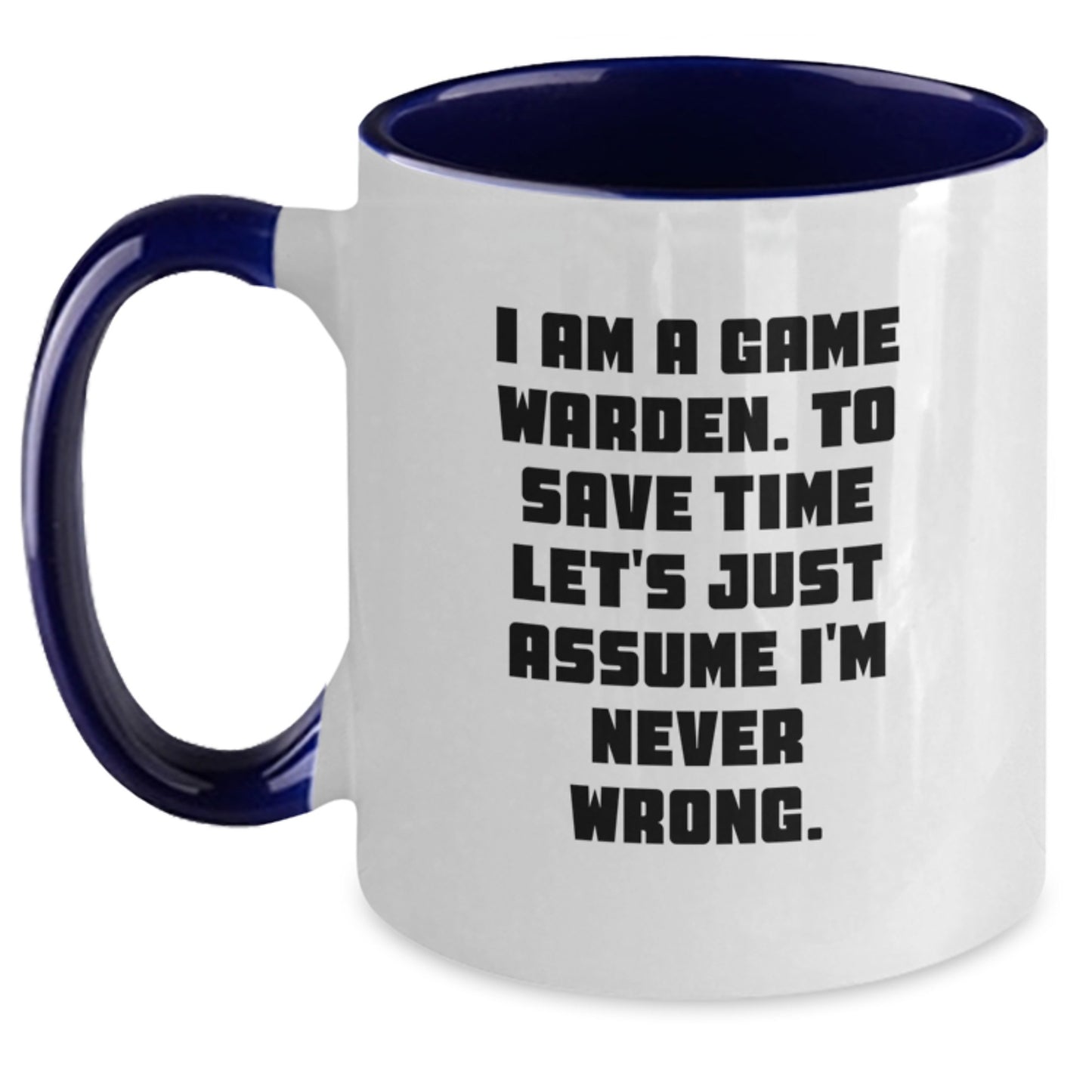 Game Warden Keepsake Two Tone Coffee Mug for Him Birthday Gift - Main