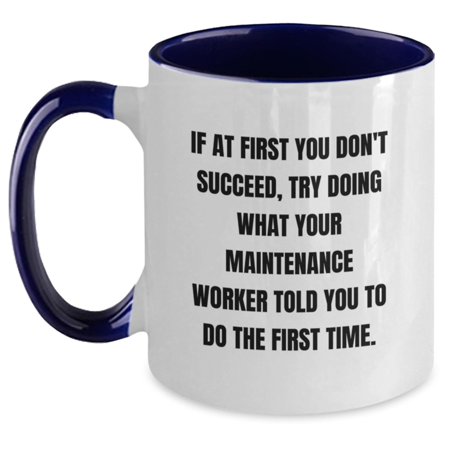 Birthday Gift for Her Maintenance Worker Mug Present – Two Tone Ceramic - Main