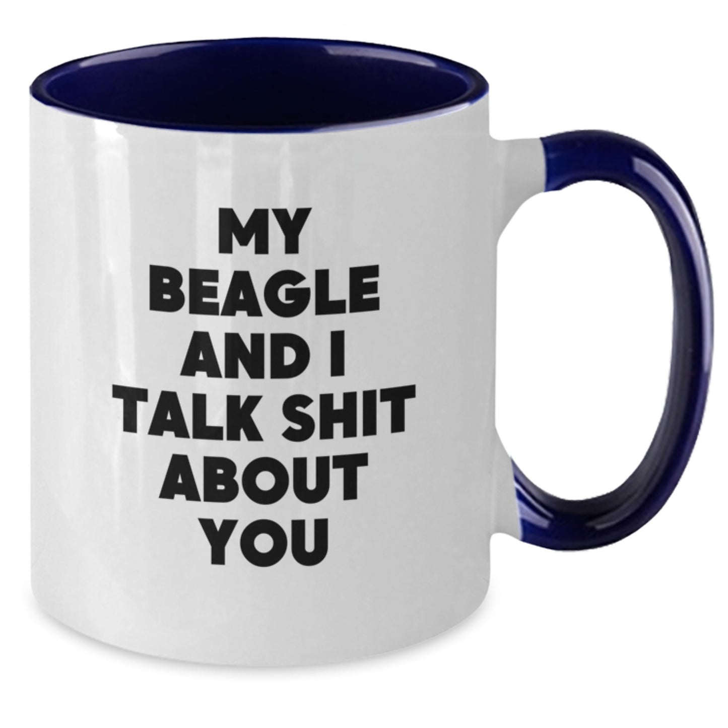 Funny Beagle Dog Mom and Dad Gifts from Men Women Friends on Mother's Day Unique Two Tone Coffee Mugs for Beagle Dog Lovers - Additional