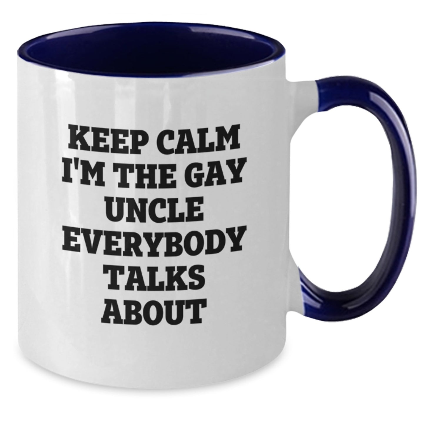 Funny Uncle Gifts for Men, Humorous Two Tone Coffee Mug, Graduation Unique Gifts from Friends and Family - Additional