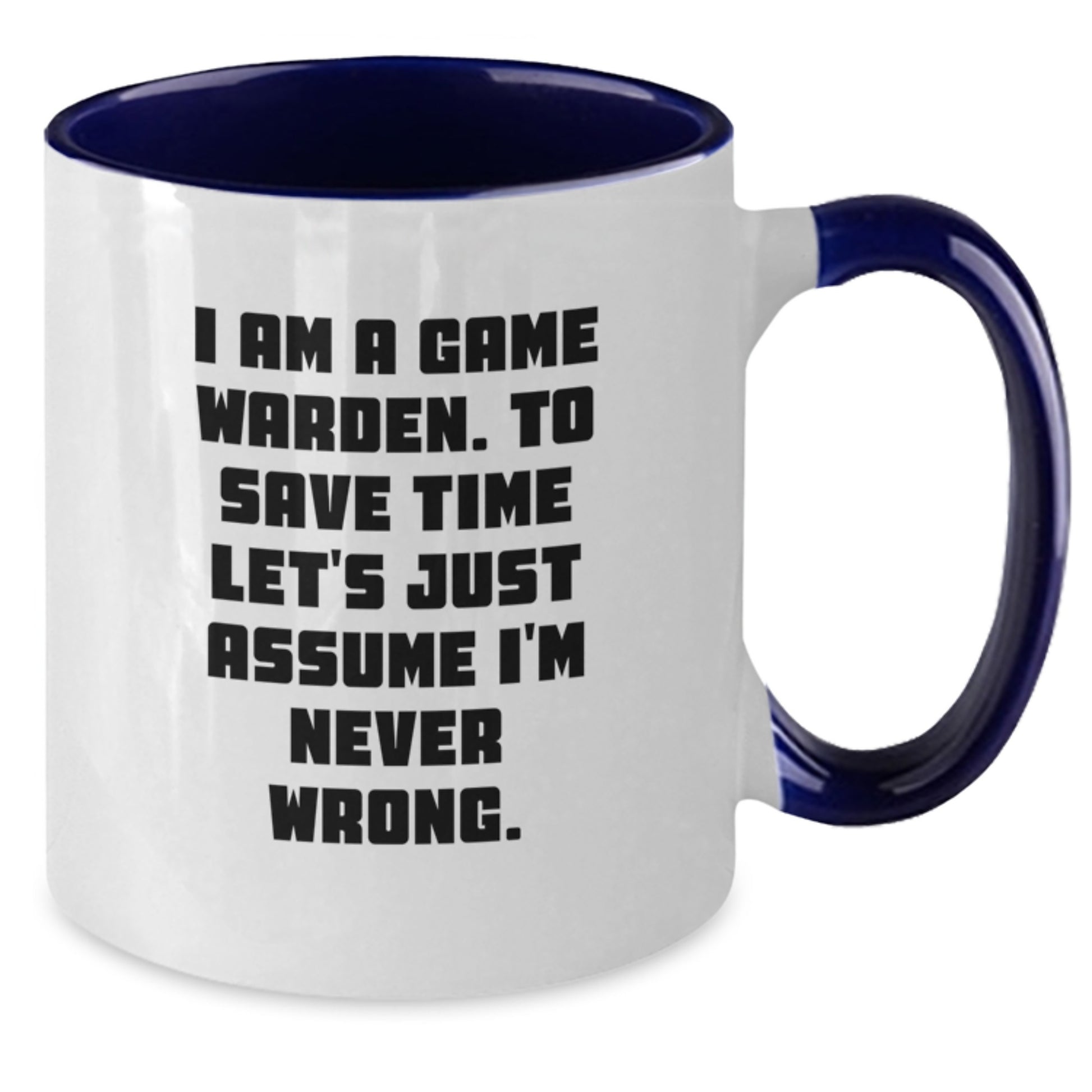 Game Warden Keepsake Two Tone Coffee Mug for Him Birthday Gift - Additional