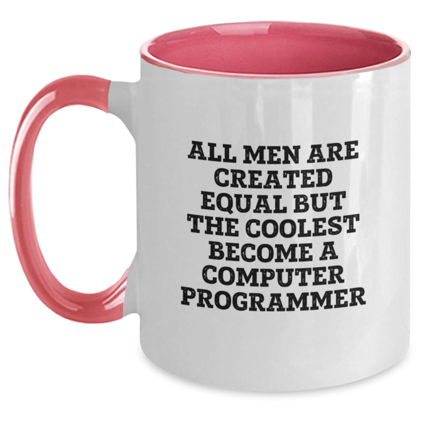 Funny Computer Programmer Gifts for Him - Inspiring Quote Two Tone Coffee Mug, Birthday Unique Presents from Friends - Main