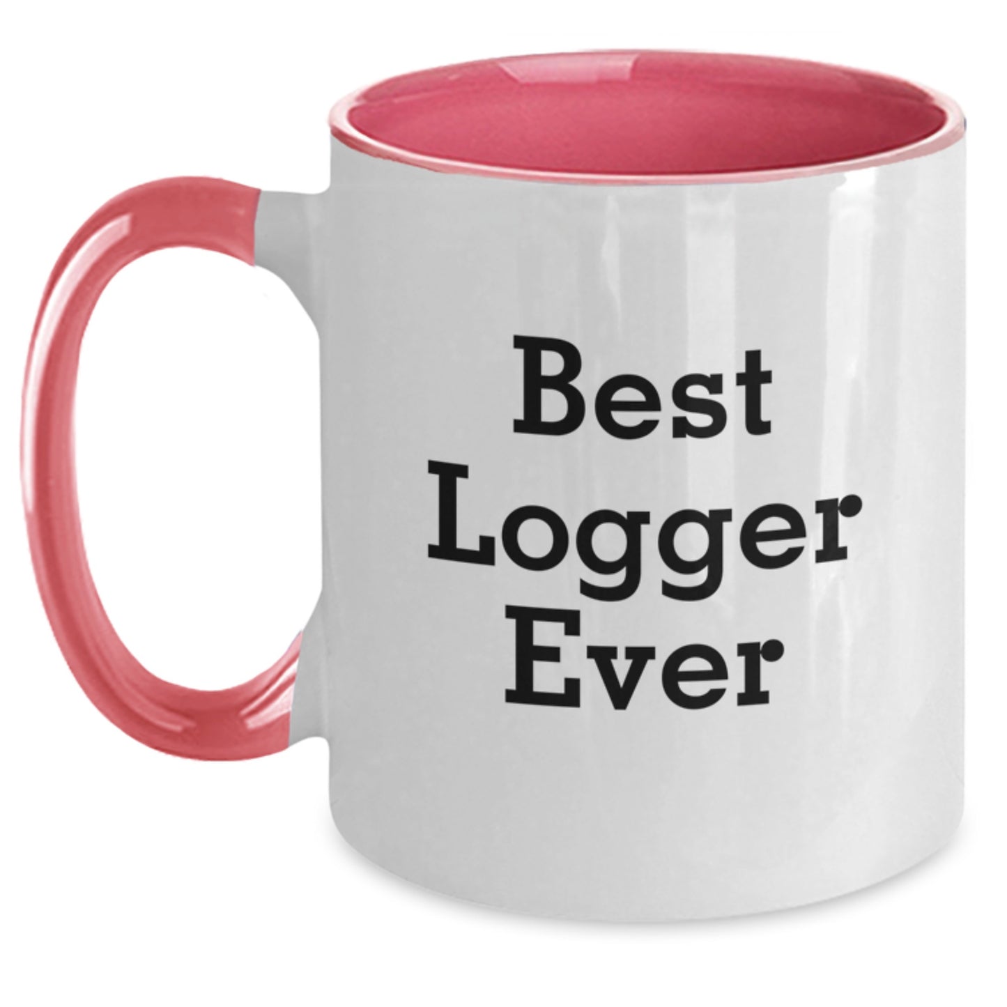 Funny Logger Gifts from Friends, Best Logger Ever Two Tone Coffee Mug, Christmas Unique Presents for Men - Main