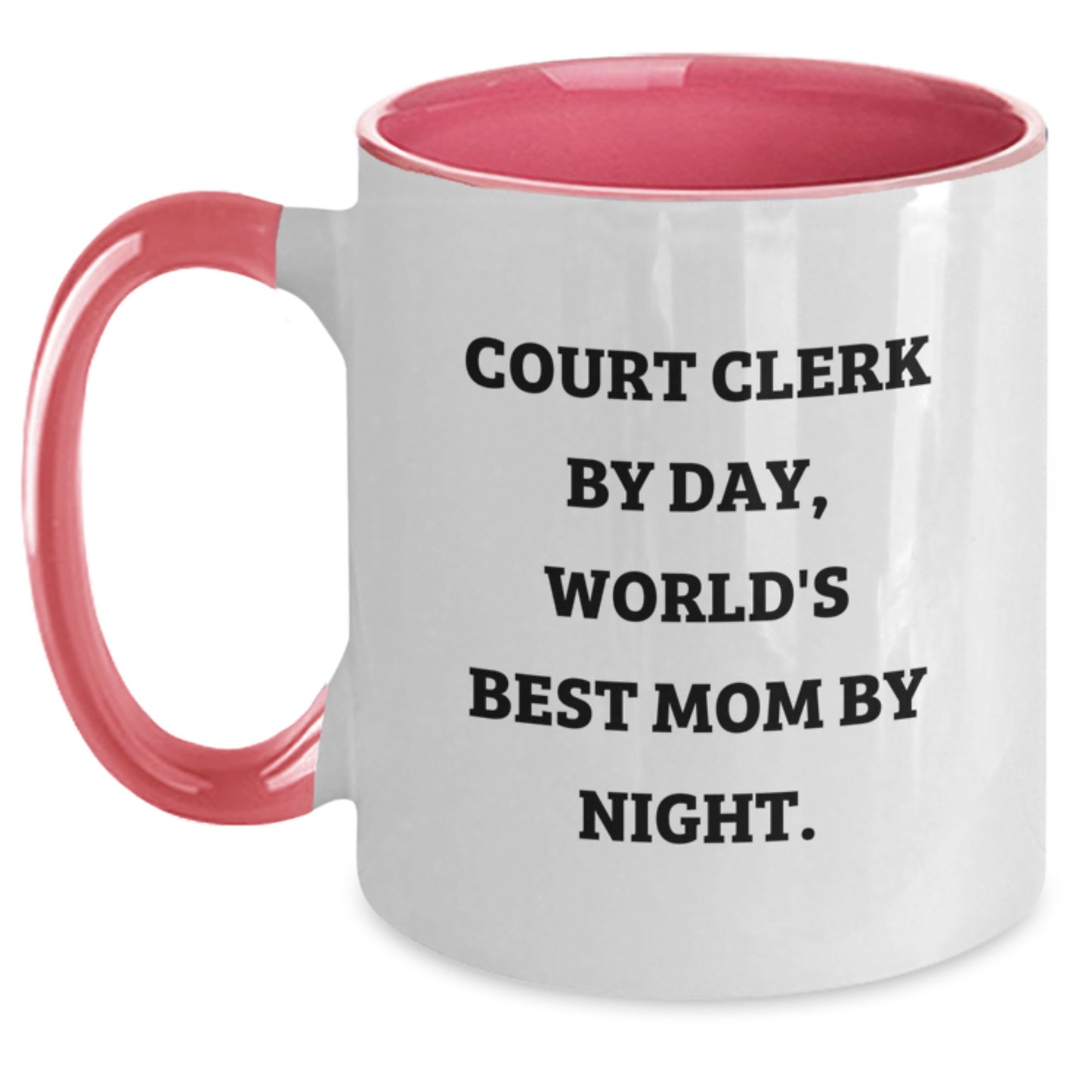 Funny Court Clerk Gifts from Mom for Court Clerk by Day, World's Best Mom by Night Graduation Unique Unique Gifts for Court Clerk Lover - Main