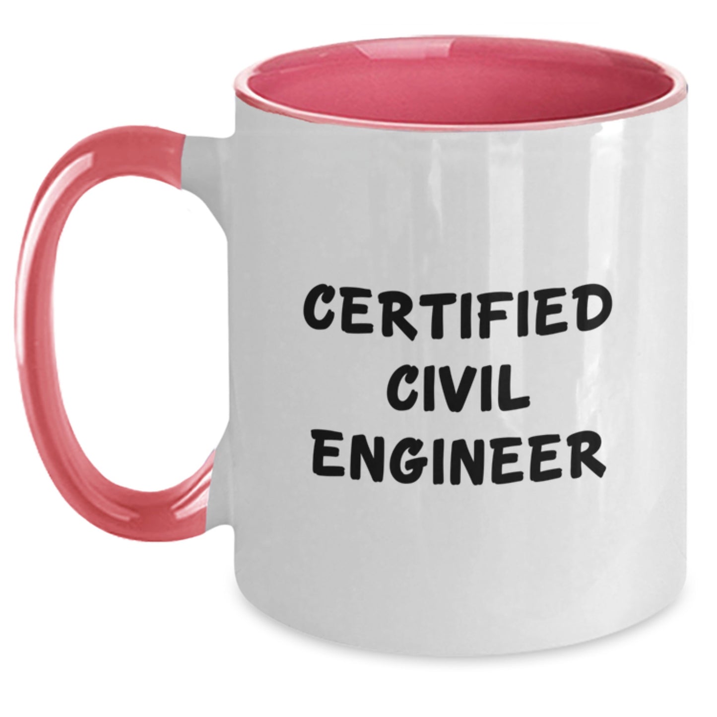 Civil Engineer Gifts from Friends - Funny Quote Two Tone Coffee Mug, Black and White, Christmas Unique Gifts for Men, Women, Coworkers, Family, Loved Ones - Main