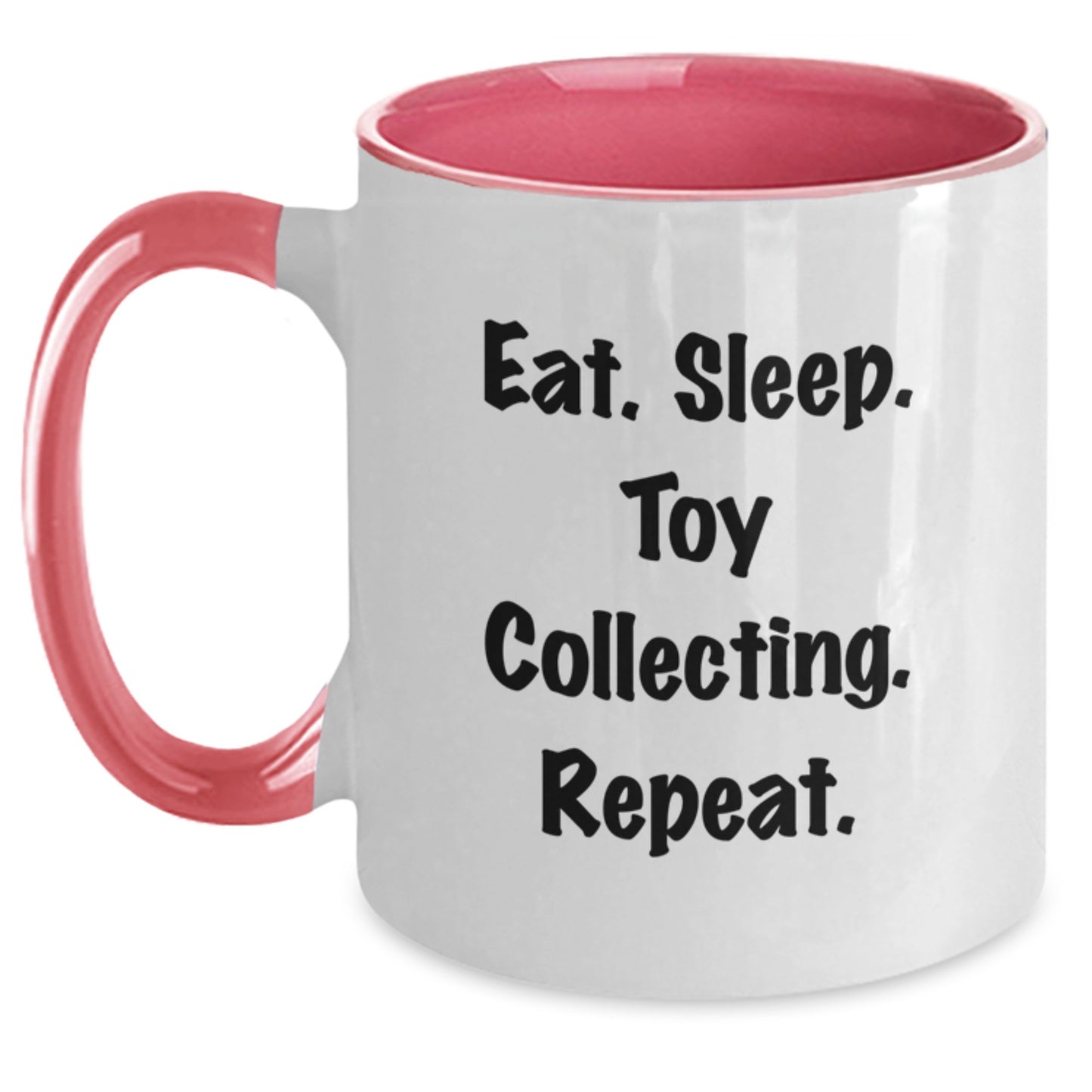 Funny Toy Collecting Gifts from Men to Women Friends Coworkers Family, Two Tone Coffee Mugs Eat. Sleep. Toy Collecting. Repeat. for Christmas Unique Gifts - Main