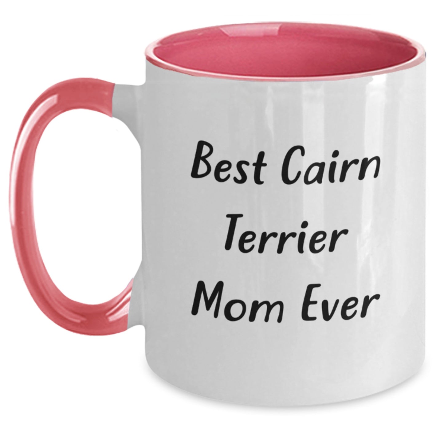 Funny Cairn Terrier Dog Mom Gifts for Birthday Unique Two Tone Coffee Mug from Friends - Main