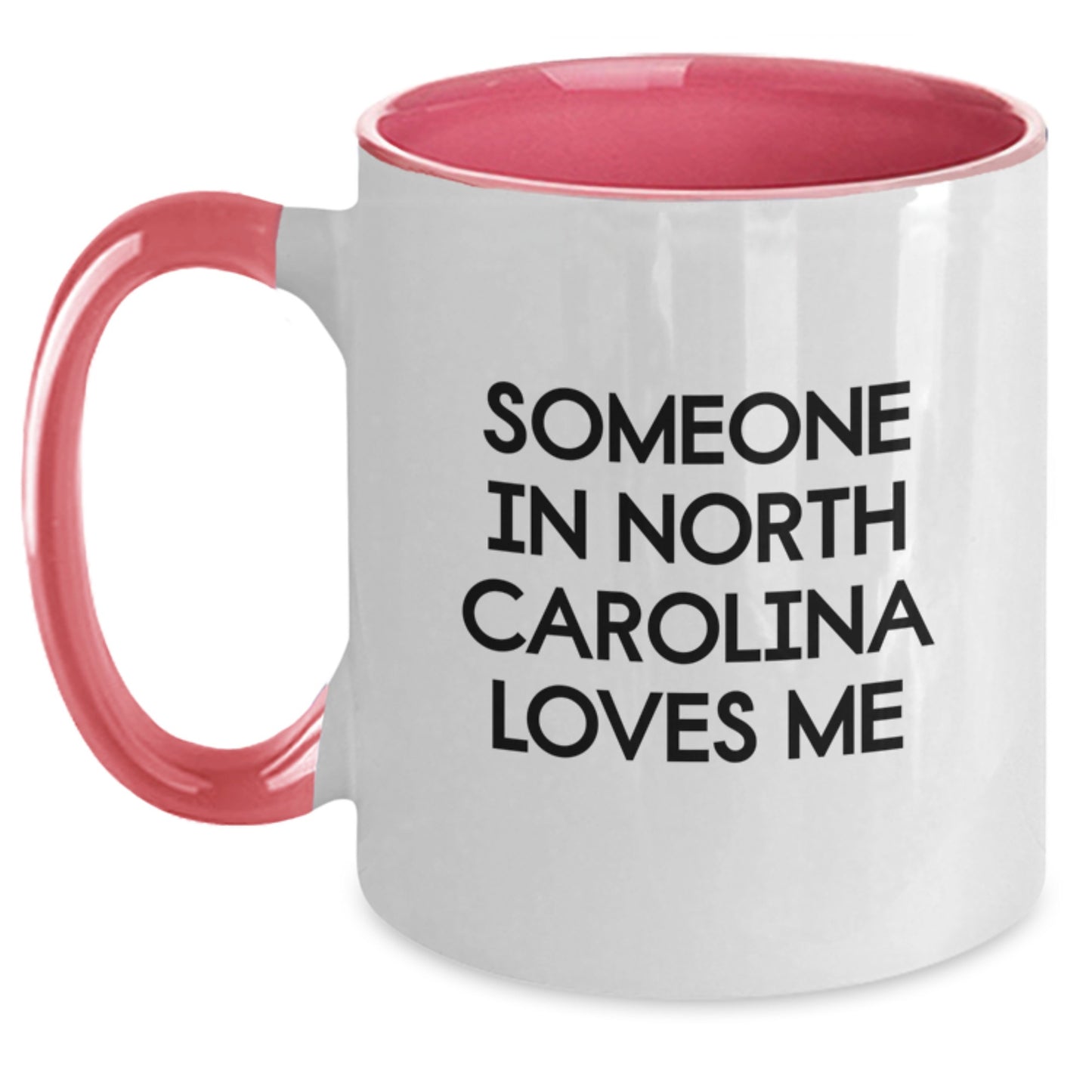 Funny North Carolina Gifts, Unique Two Tone Coffee Mugs, Birthday Unique Gifts from Friends to Family - Main