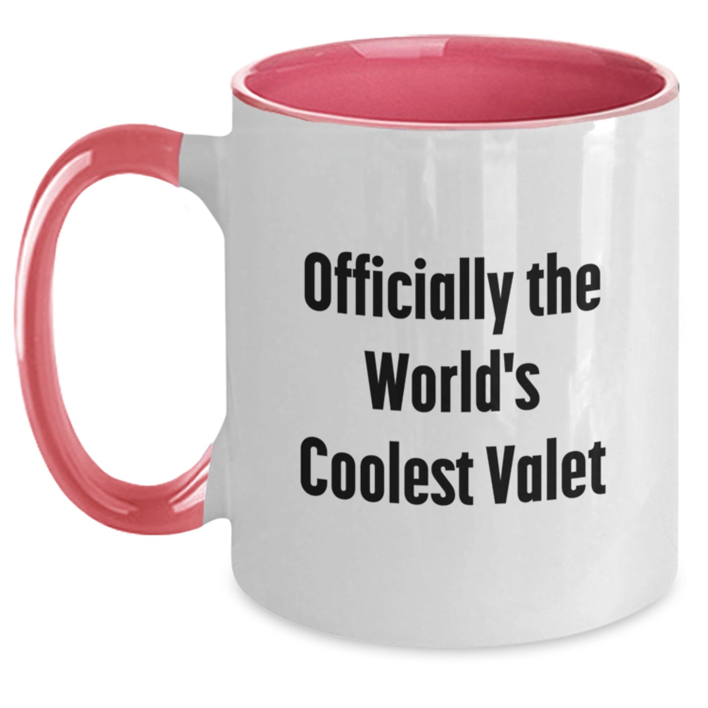 Funny Valet Gifts from Family and Friends, 'Officially The World's Coolest Valet' Two Tone Coffee Mug for Valet, Graduation Unique Gifts for Men and Women - Main