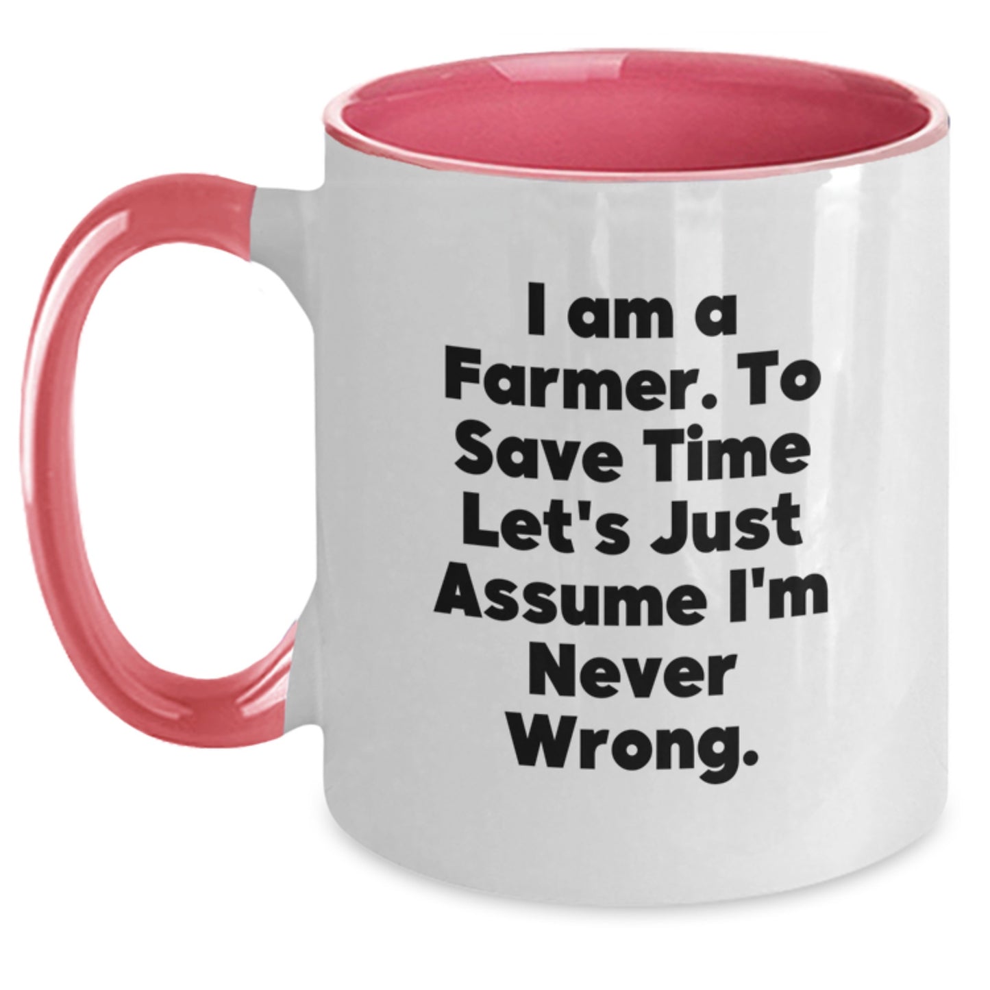 For Him Keepsake Farmer Mug Birthday Gift Black White Navy Pink - Main