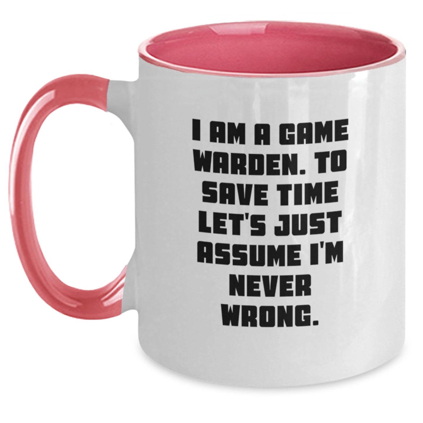 Game Warden Keepsake Two Tone Coffee Mug for Him Birthday Gift - Main