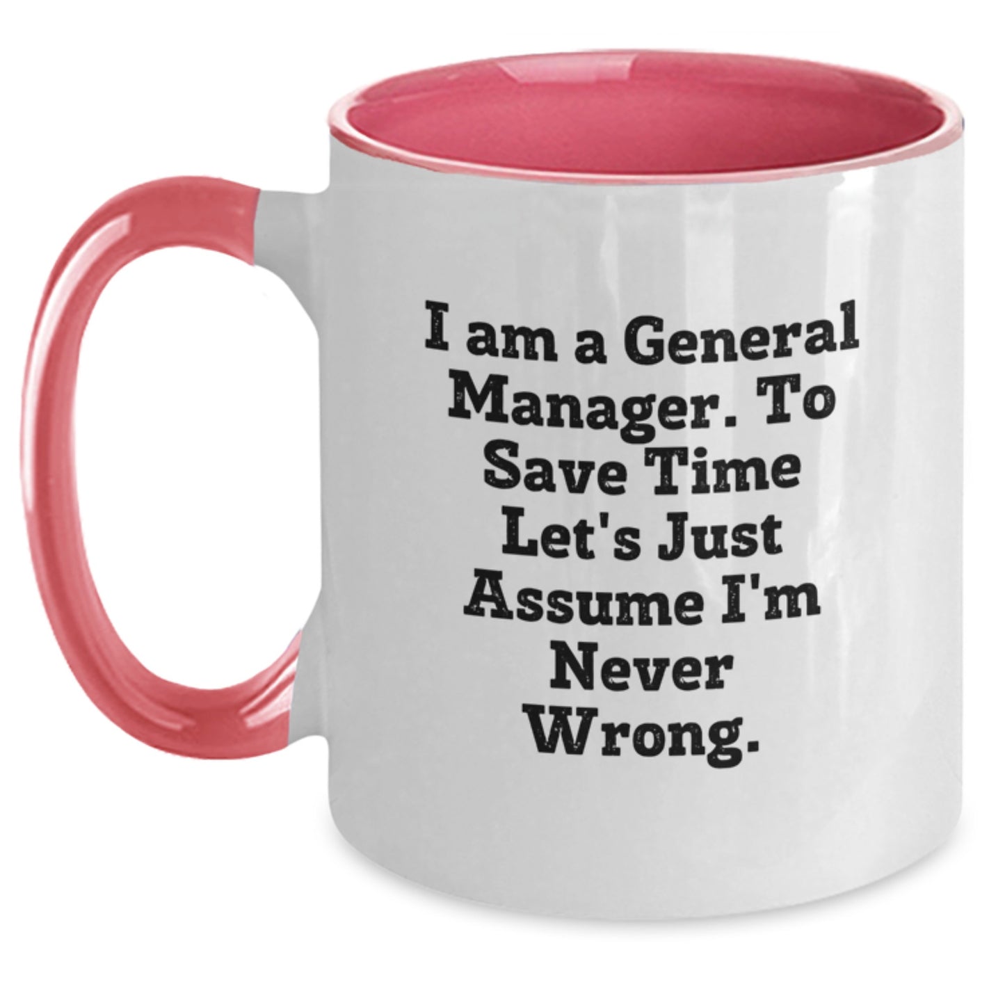 General Manager Keepsake Two Tone Coffee Mug for Him Birthday Gift - Main