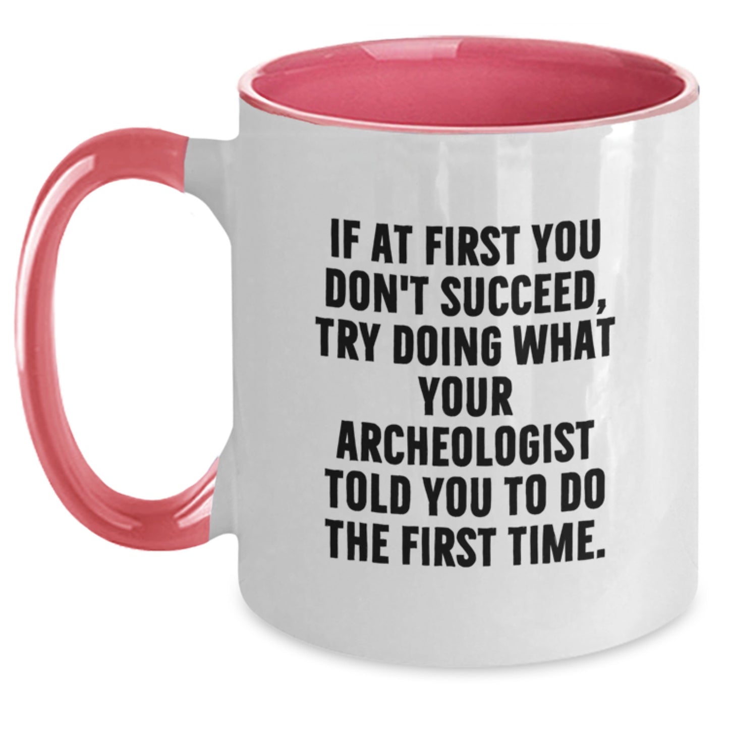 Archeologist Keepsake Two Tone Coffee Mug for Him Birthday Gift - Main