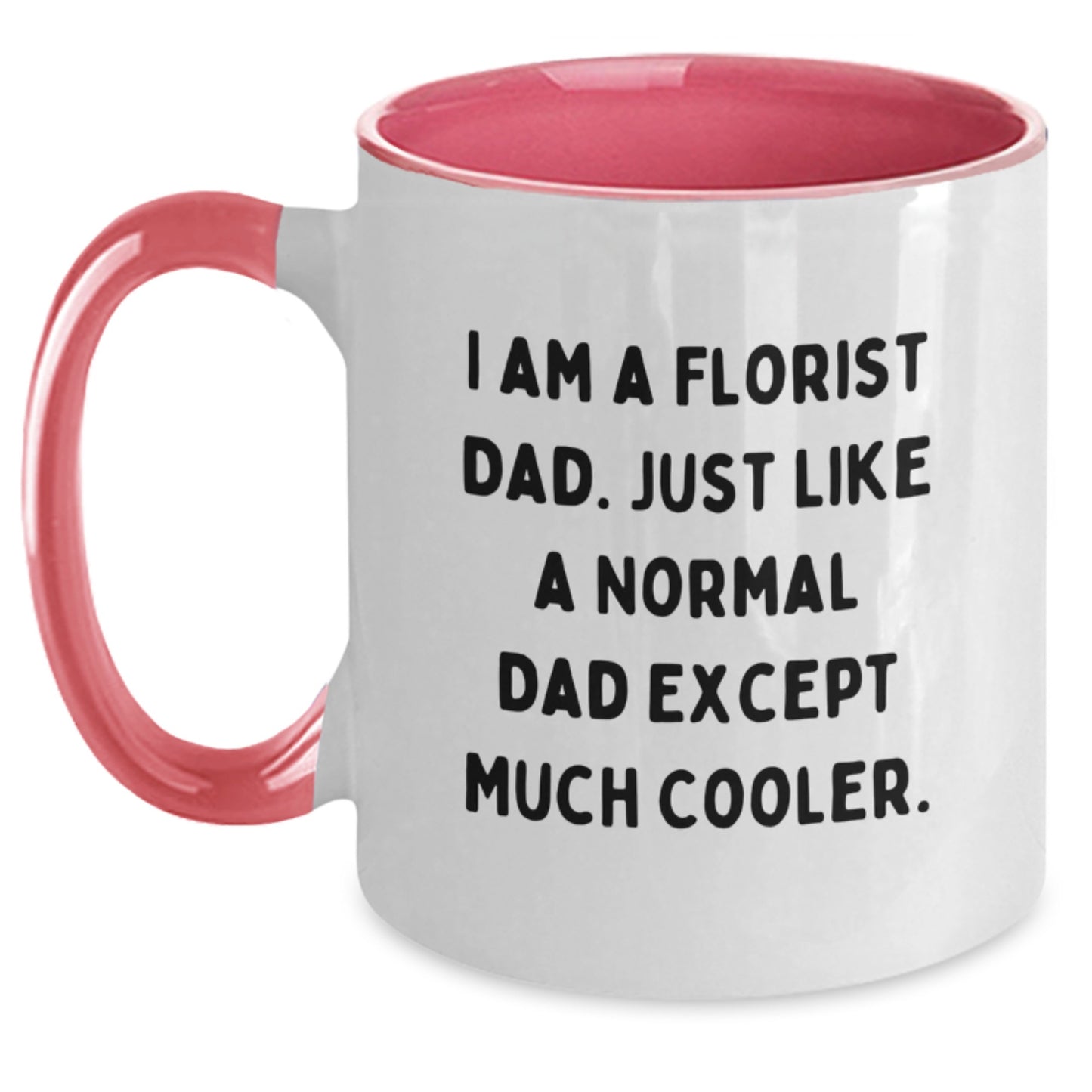 Dad Florist Keepsake Mug for Him - Birthday Gift (Black & White) - Main
