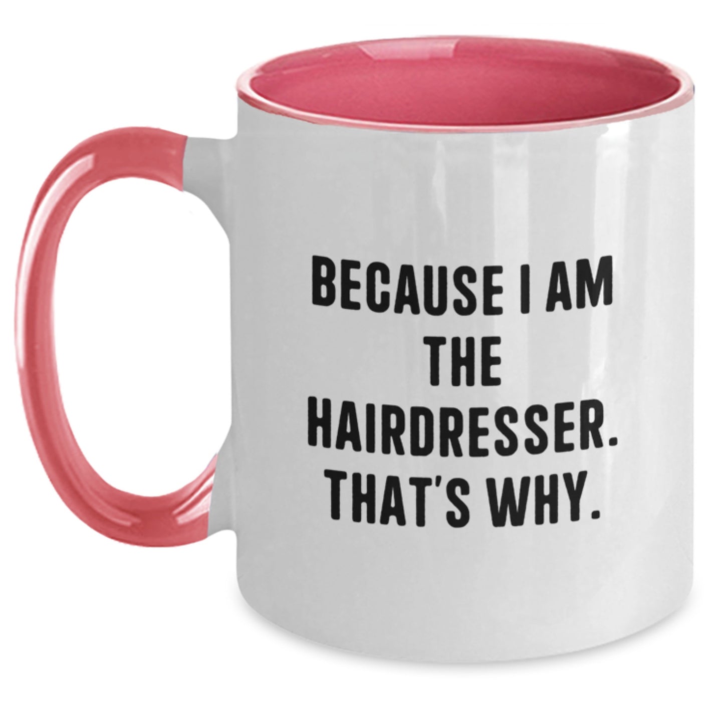 Birthday Gift for Her Hairdresser Mug – Two Tone Ceramic Present - Main