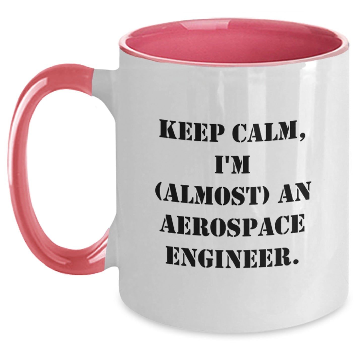 Birthday Gift for Her Aerospace Engineer Mug Present in Black & White - Main