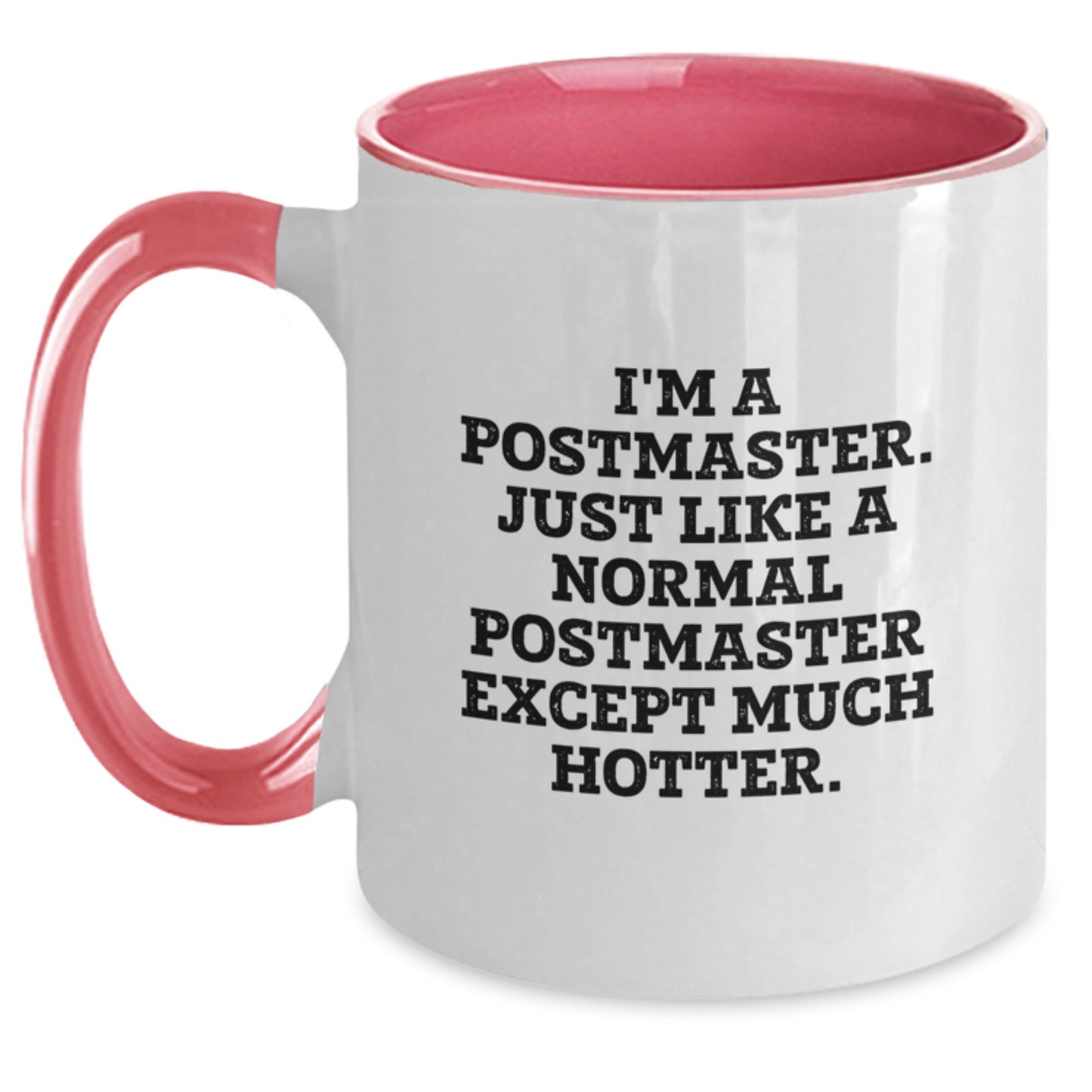 Funny Postmaster Gifts for Men, Two Tone Coffee Mug, Postmaster Humor, Unique Graduation Gifts from Friends - Main