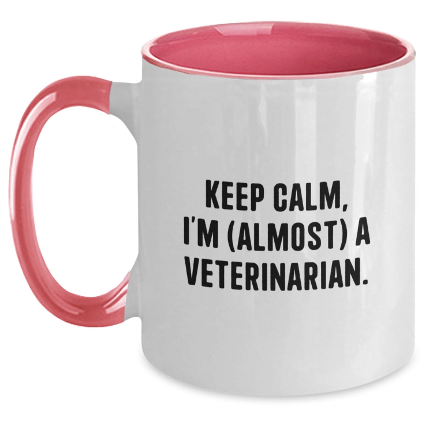 Funny Veterinarian Gifts from Friends, Keep Calm I'm (almost) A Veterinarian Birthday Unique Presents for Veterinarians - Main