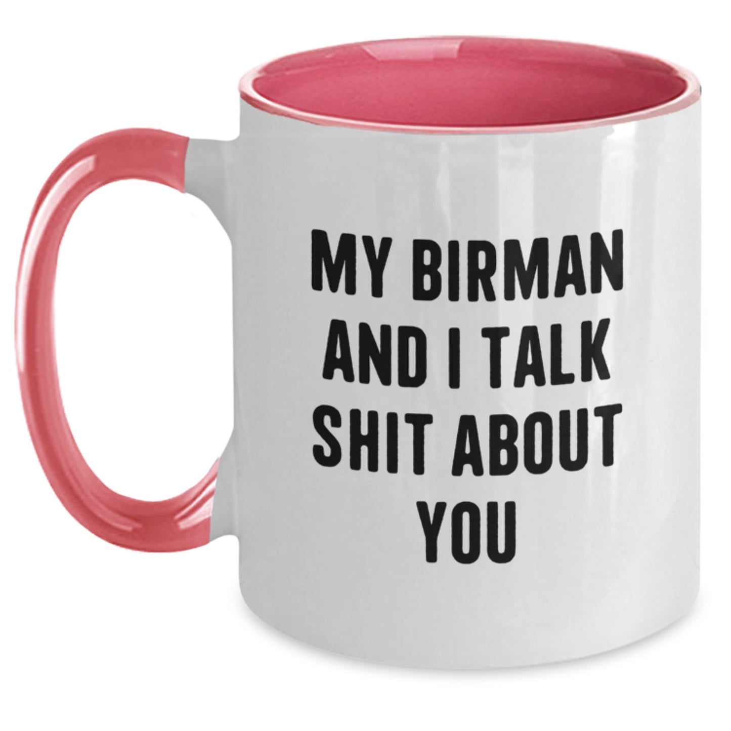 Birman Cat Two Tone Coffee Mug Funny Gift from Friends for Cat Lovers at Christmas Unique - Main