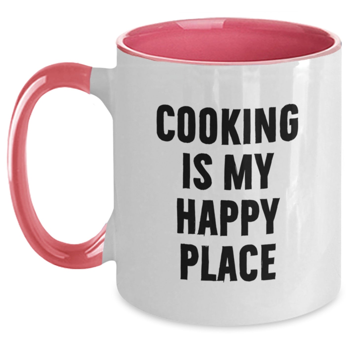Funny Quotes Cooking Gifts from Friends, Unique Two Tone Coffee Mugs for Cooking Lovers on Valentine's - Black and White, Red and White, Navy and White, Pink and White - Main