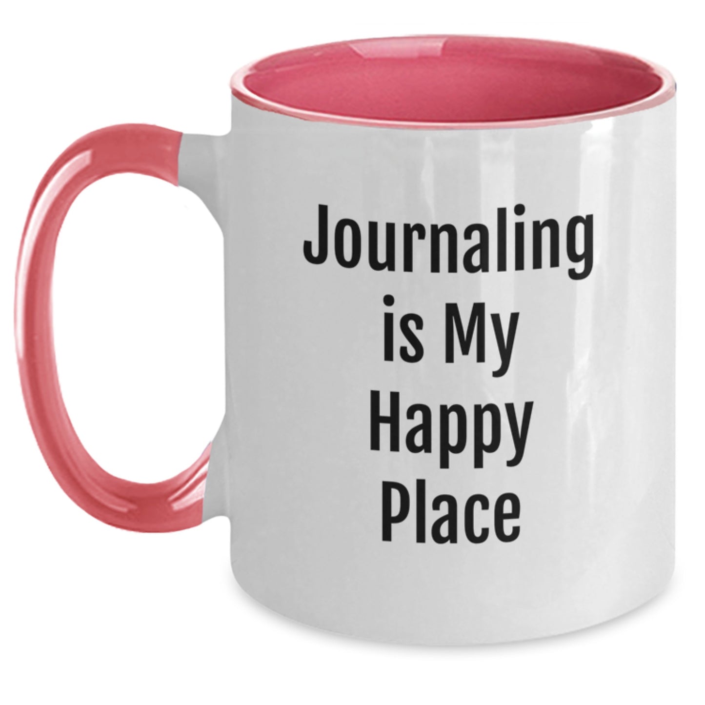 Funny Journaling Gifts for Journaling Lovers, Unique Valentine's Gifts from Men to Women, Cute Two Tone Coffee Mug - Main