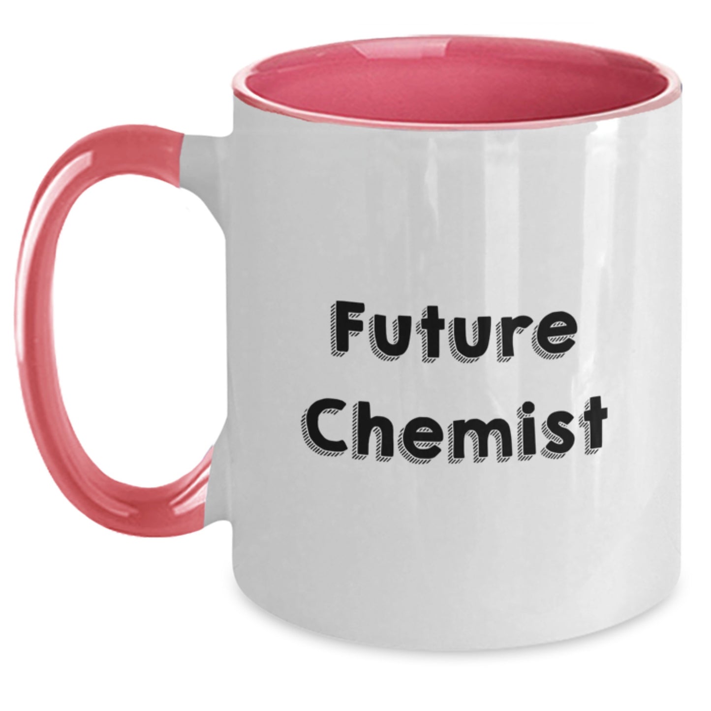 Funny Chemist Gifts from Men to Future Chemist - Two Tone Coffee Mug - Black and White Color Scheme - Main