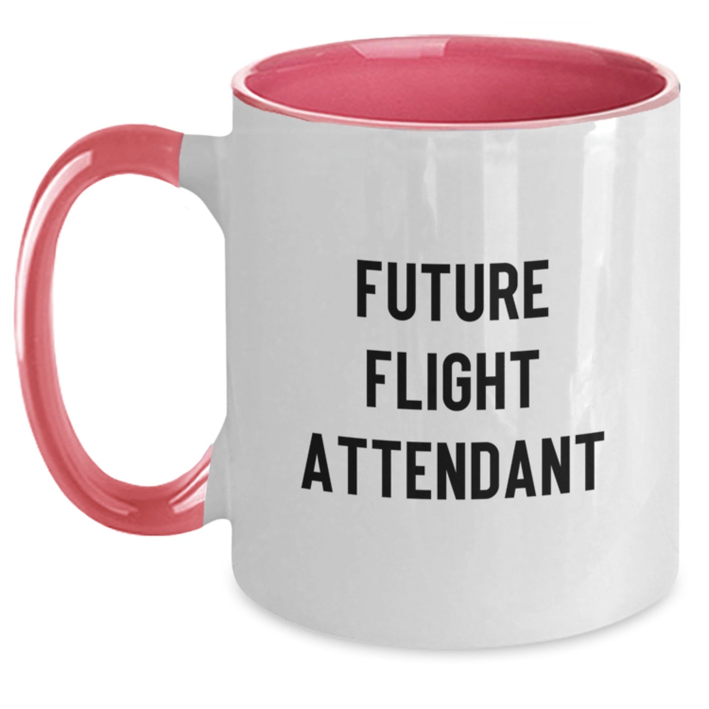 Gifts for Future Flight Attendant, Inspirational Two Tone Coffee Mug, Funny Quote, Birthday Unique Gifts from Friends - Main