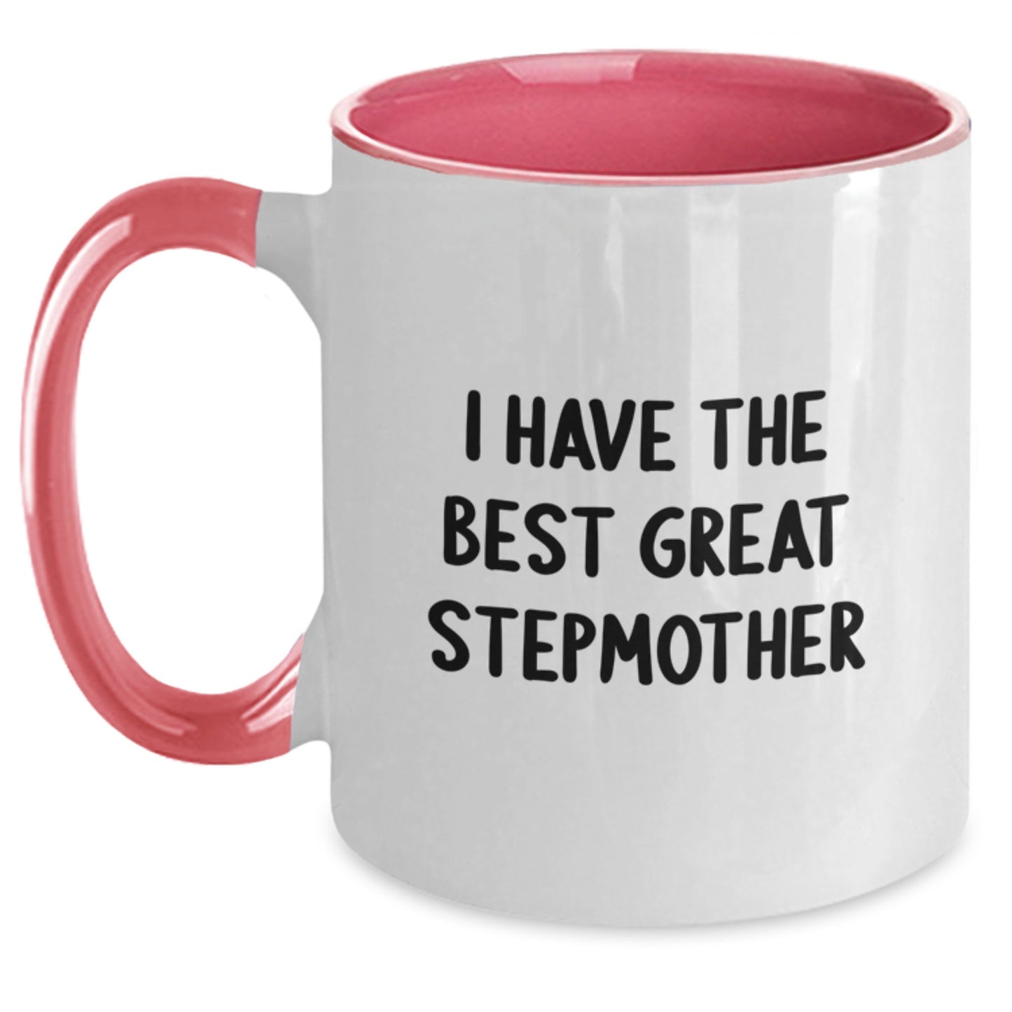 Funny Stepmother Gifts from Men to Stepmother Two Tone Coffee Mugs for Mother's Day Unique Stepmother Quotes Great Stepmother - Main