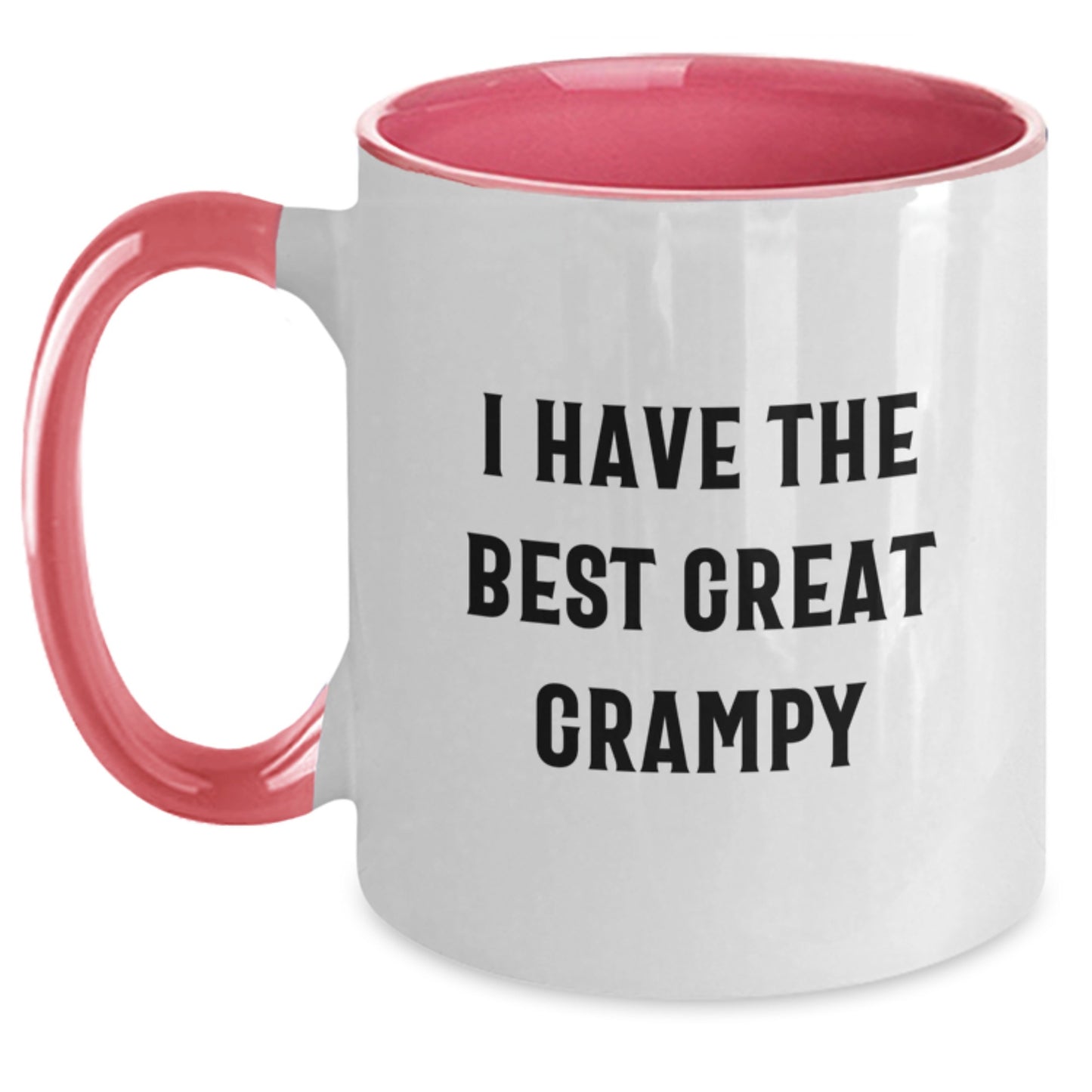 Funny Grampy Gifts for Men, Unique Two Tone Coffee Mug with I Have The Best Great Grampy Quote, Valentine's Unique Gifts from Family - Main