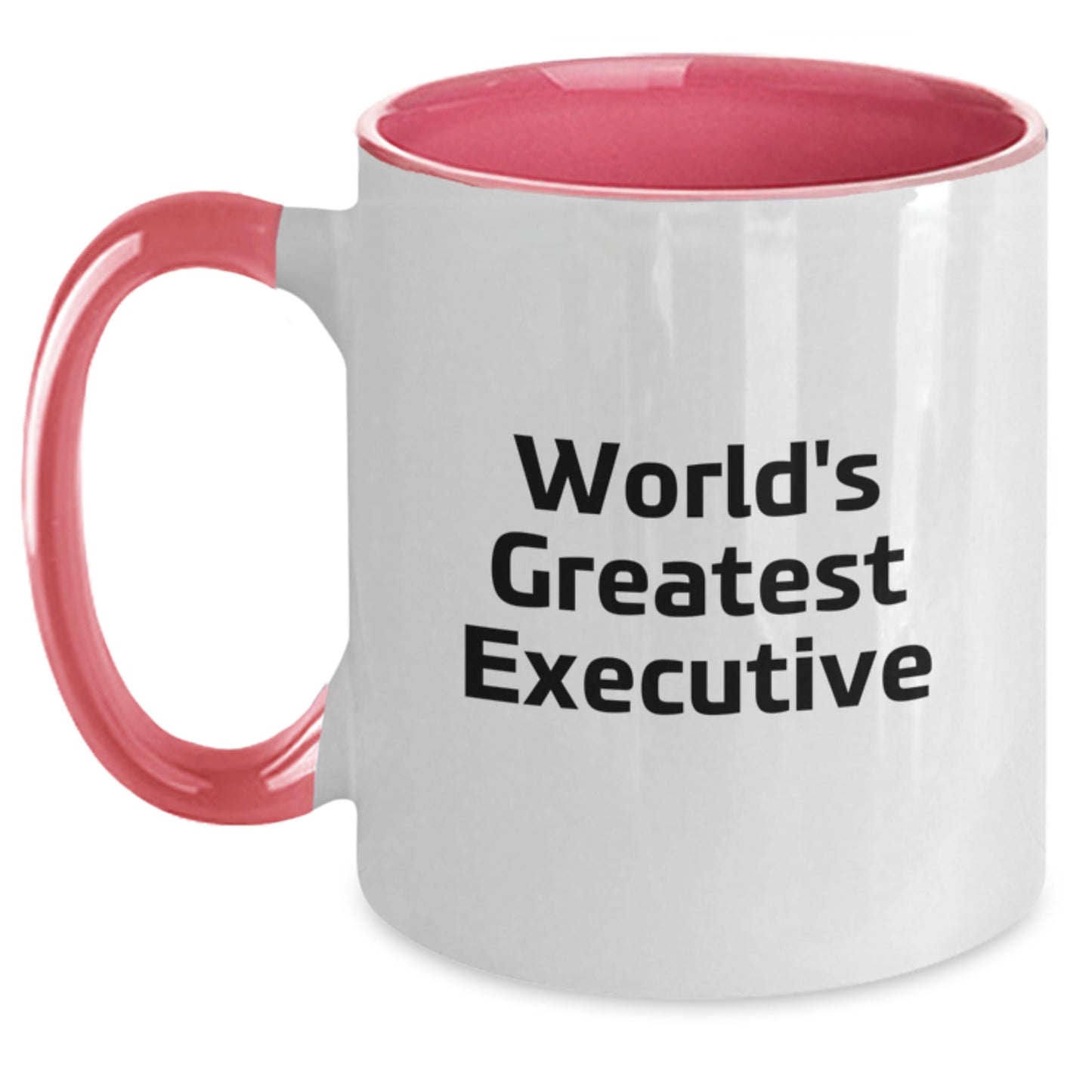 Funny Executive Gifts Two Tone Coffee Mugs for Him from Coworkers, World's Greatest Executive, Valentine's Unique Gifts for Friends - Main