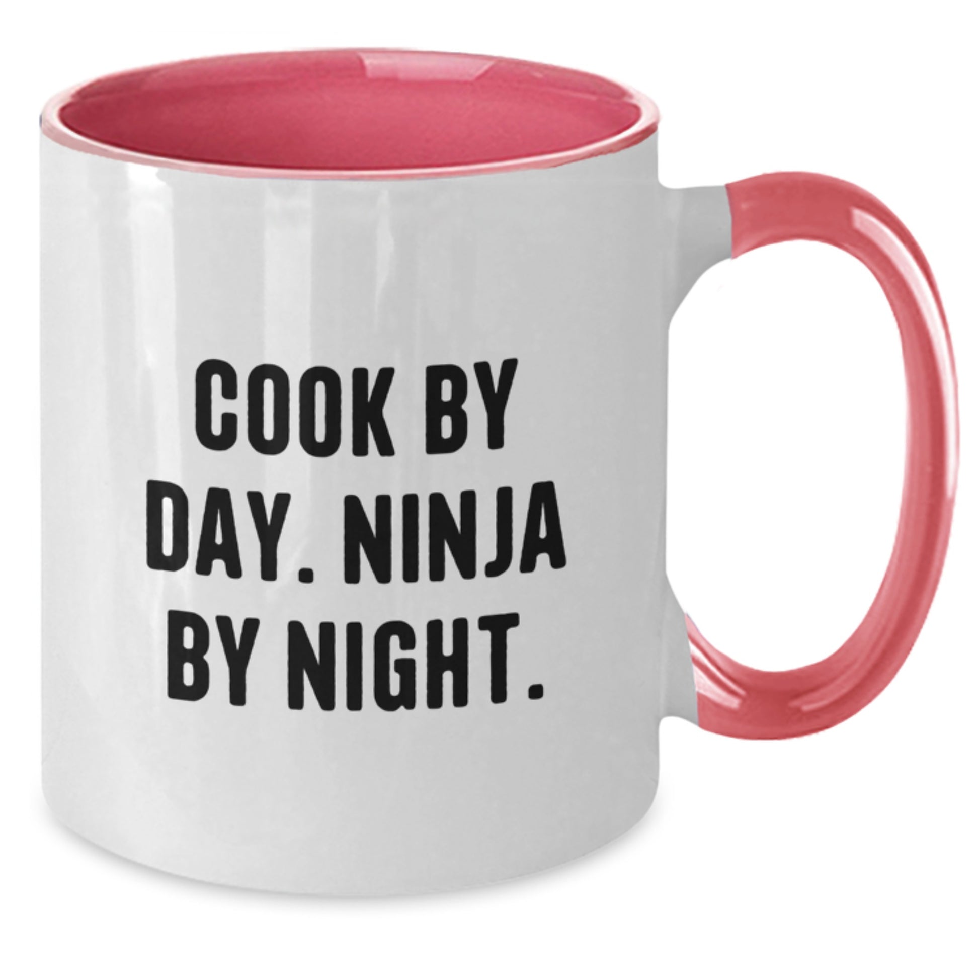 Funny Cook Gifts for Men, Women, Friends from Family - Two Tone Coffee Mugs By Day. Ninja By Night. - Additional