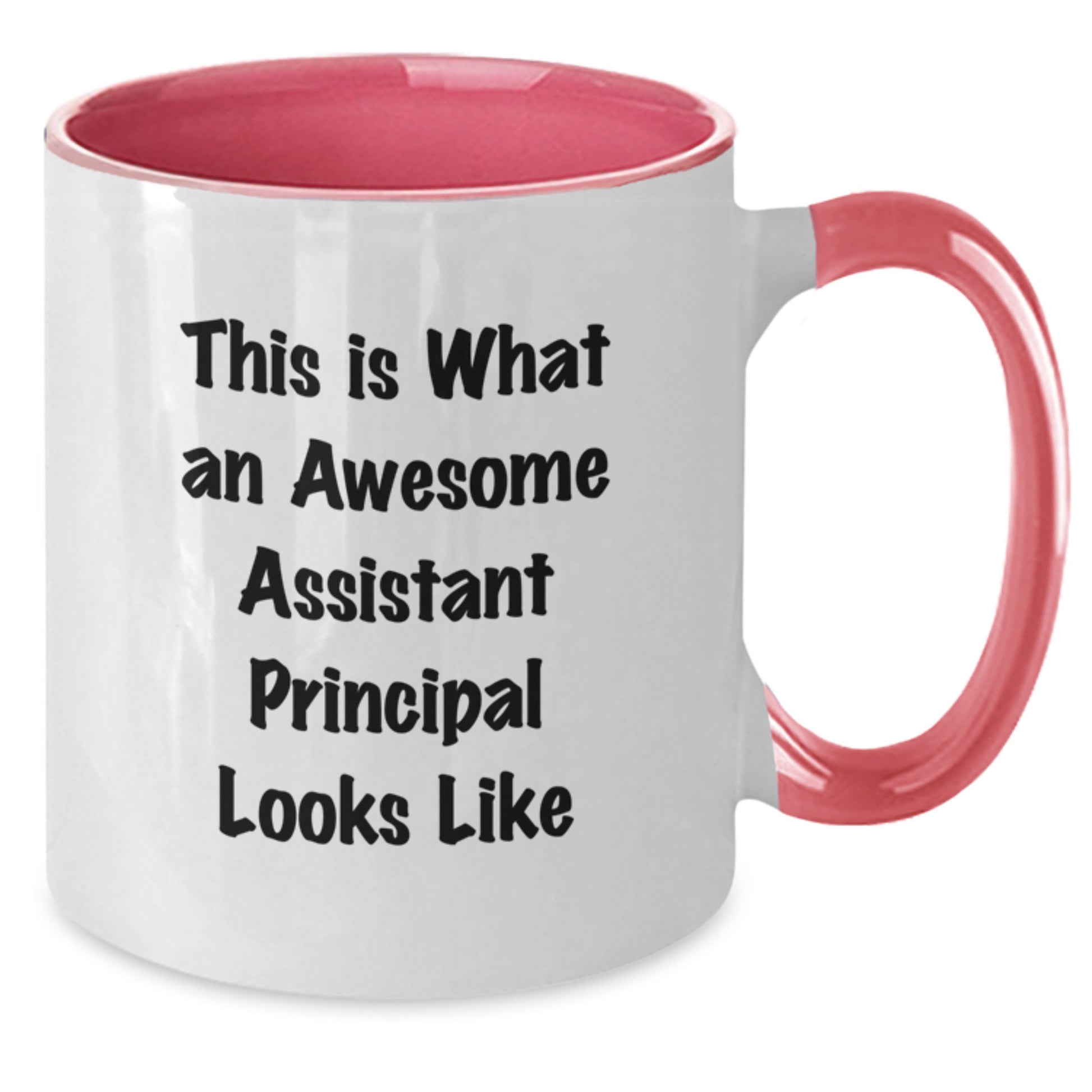 Funny Assistant Principal Gifts from Friends, Two Tone Coffee Mugs, Christmas Unique Gifts, Awesome Assistant Principal Looks Like Quote - Gifts for Assistant Principal, Men, Women - Additional