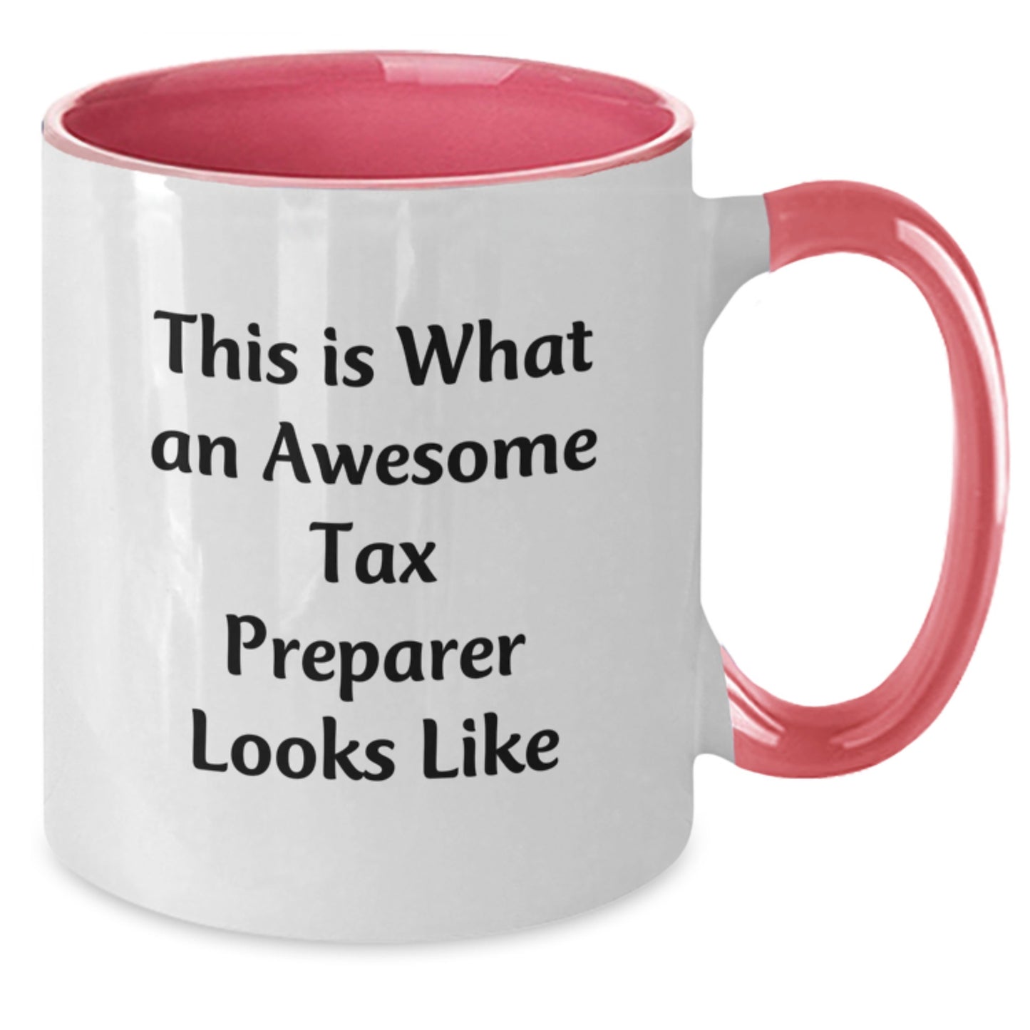 Funny Tax Preparer Gifts from Friends, This Is What An Awesome Tax Preparer Looks Like, Two Tone Coffee Mug for Tax Preparer at Christmas - Additional