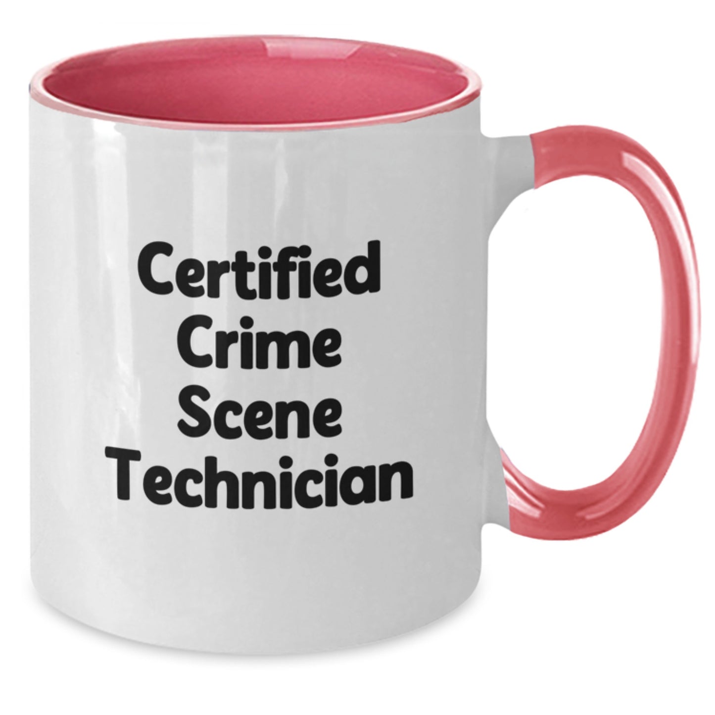 Funny Crime Scene Technician Gifts for Him or Her, Two Tone Coffee Mug with 'Certified Crime Scene Technician' Quote, Birthday Unique Gifts from Friends, Family, or Coworkers - Additional