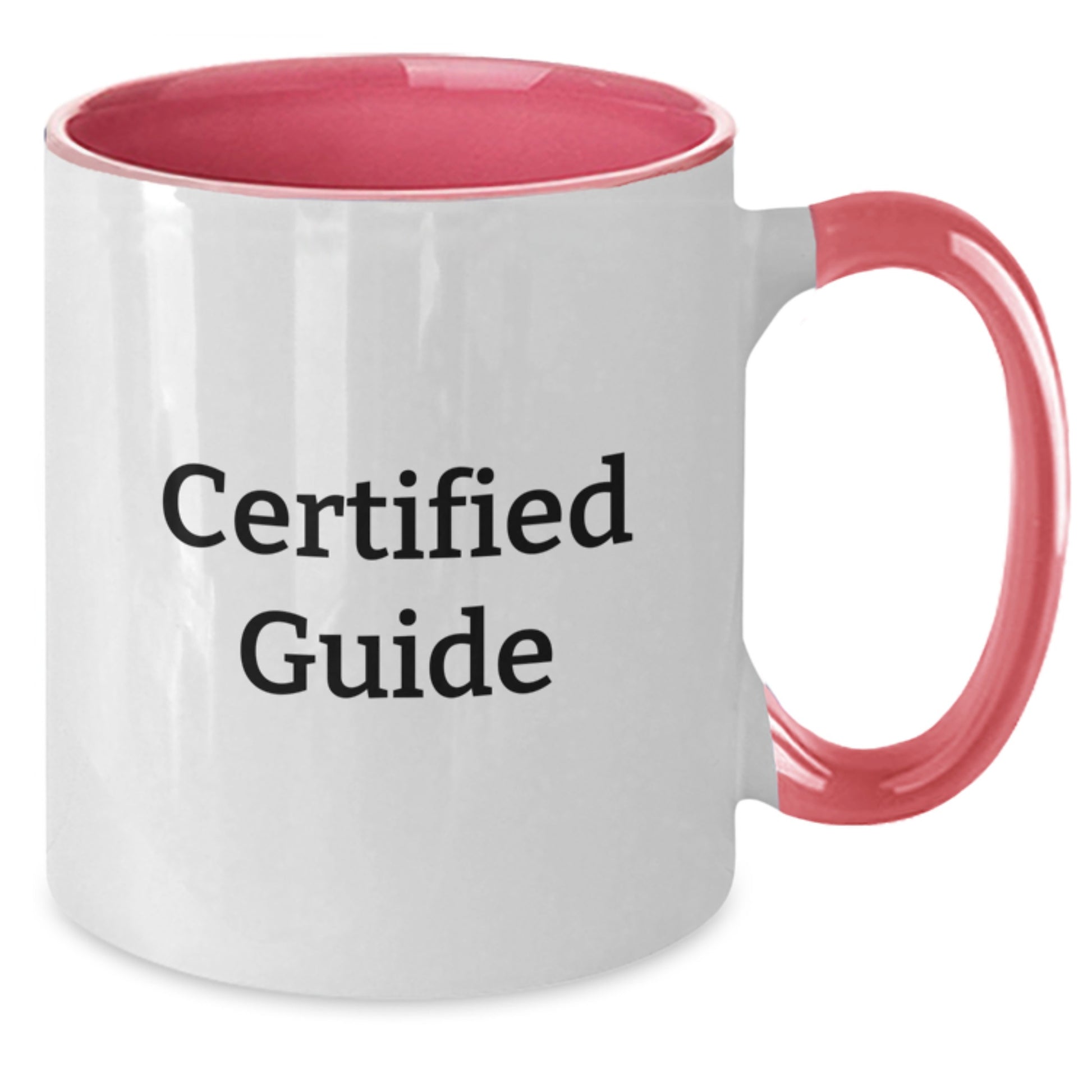 Funny Guide Gifts from Friends for Guide, Christmas Unique Two Tone Coffee Mugs, Quote Certified Guide - Additional